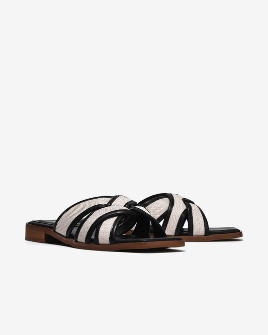 Dép Nữ Zucia Quai Phối Màu-DTHB5-Đen Color1