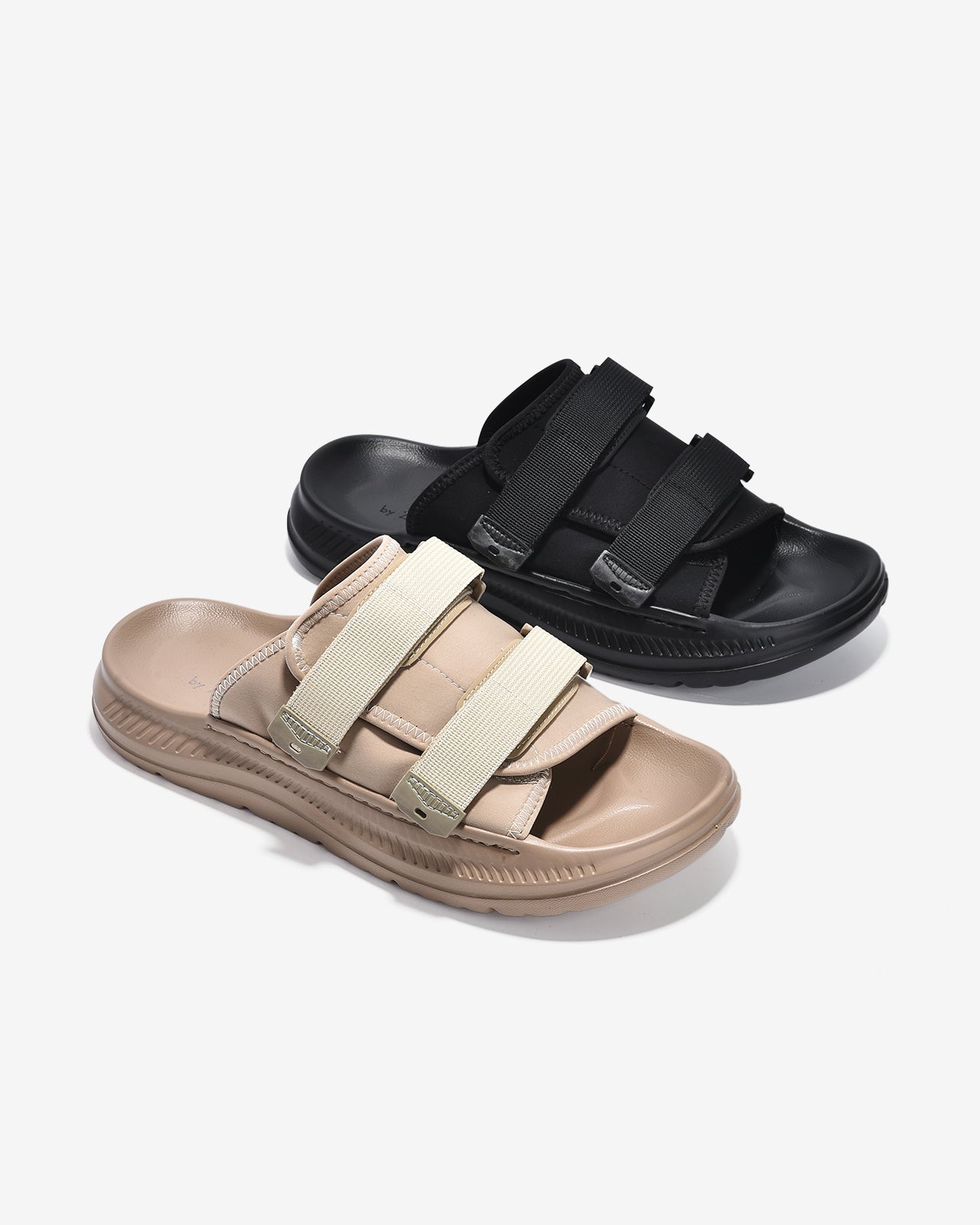 Dép Nam Zuciani Quai Ngang Phối Cài-DMY04-Đen Color1