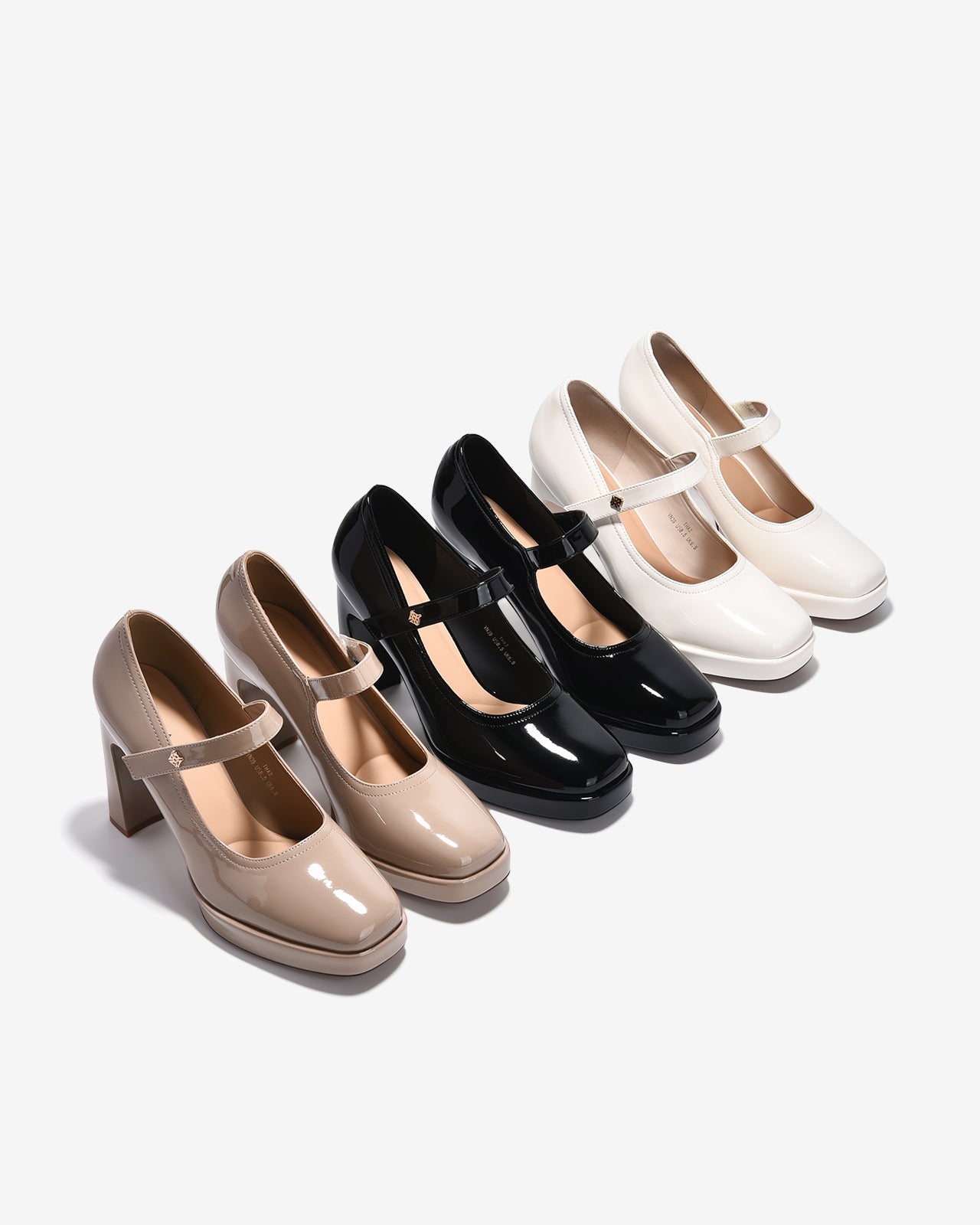 Giày Cao Gót Mary Jane Zucia Da Bóng 10cm-GTHA2-Cafe Color3