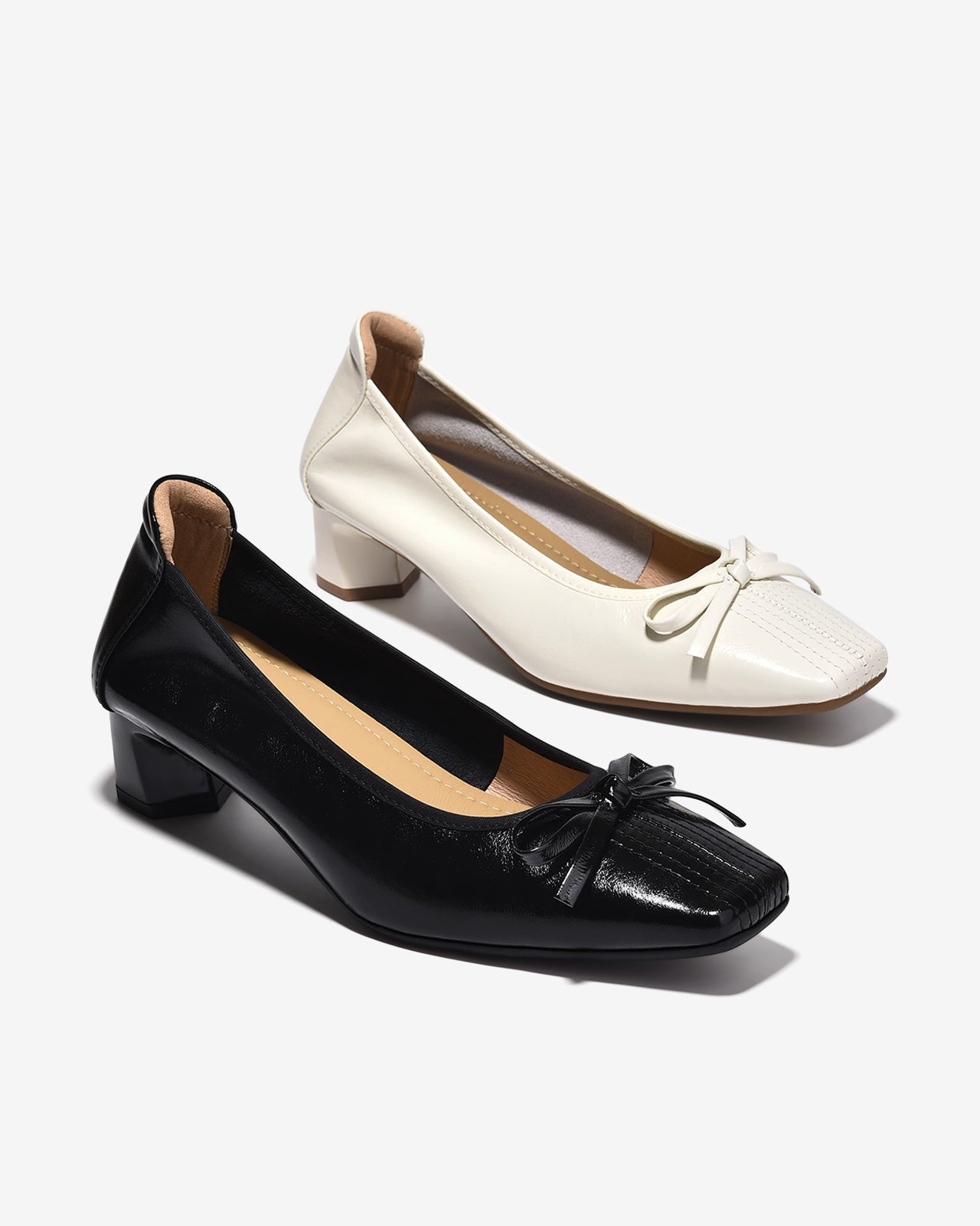 Giày Cao Gót Zuciani Da Mềm Đính Nơ-GCM41-Đen Color2