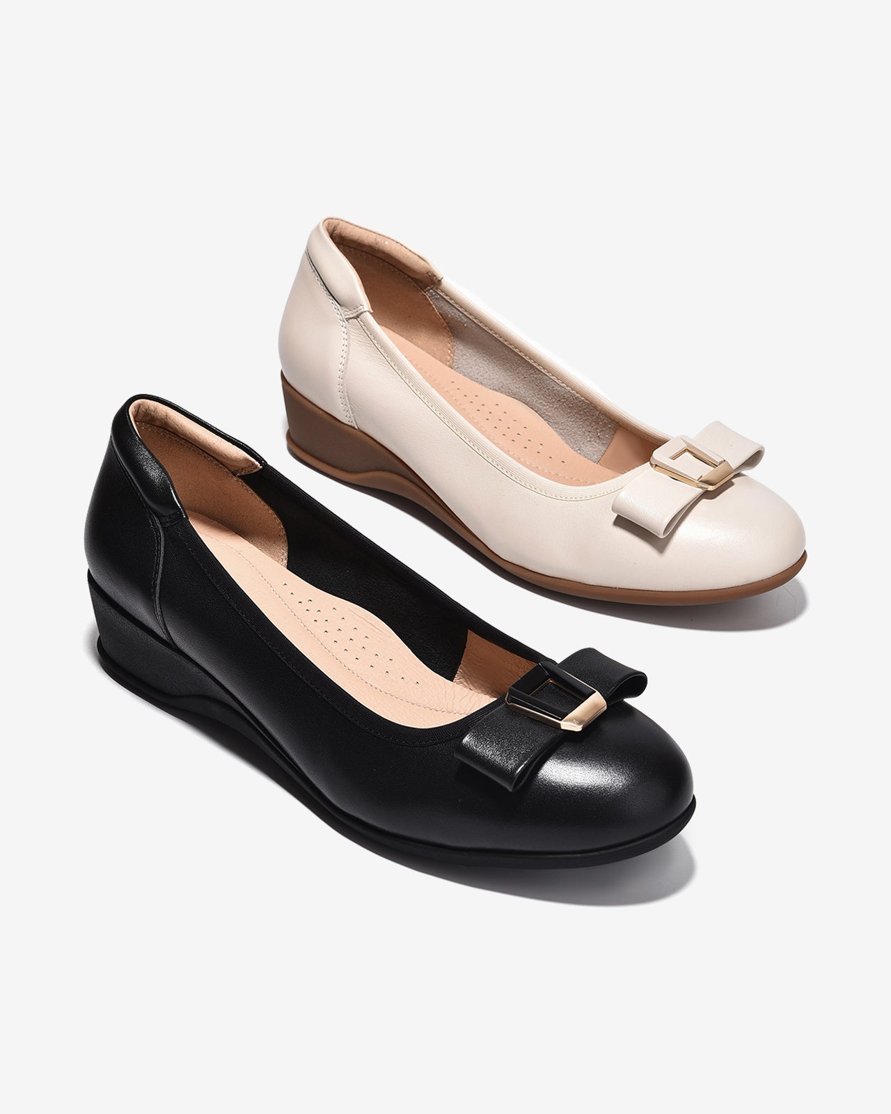 Giày Xuồng Zuciani Nơ Khóa Kim Loại-GCM37-Đen Color2