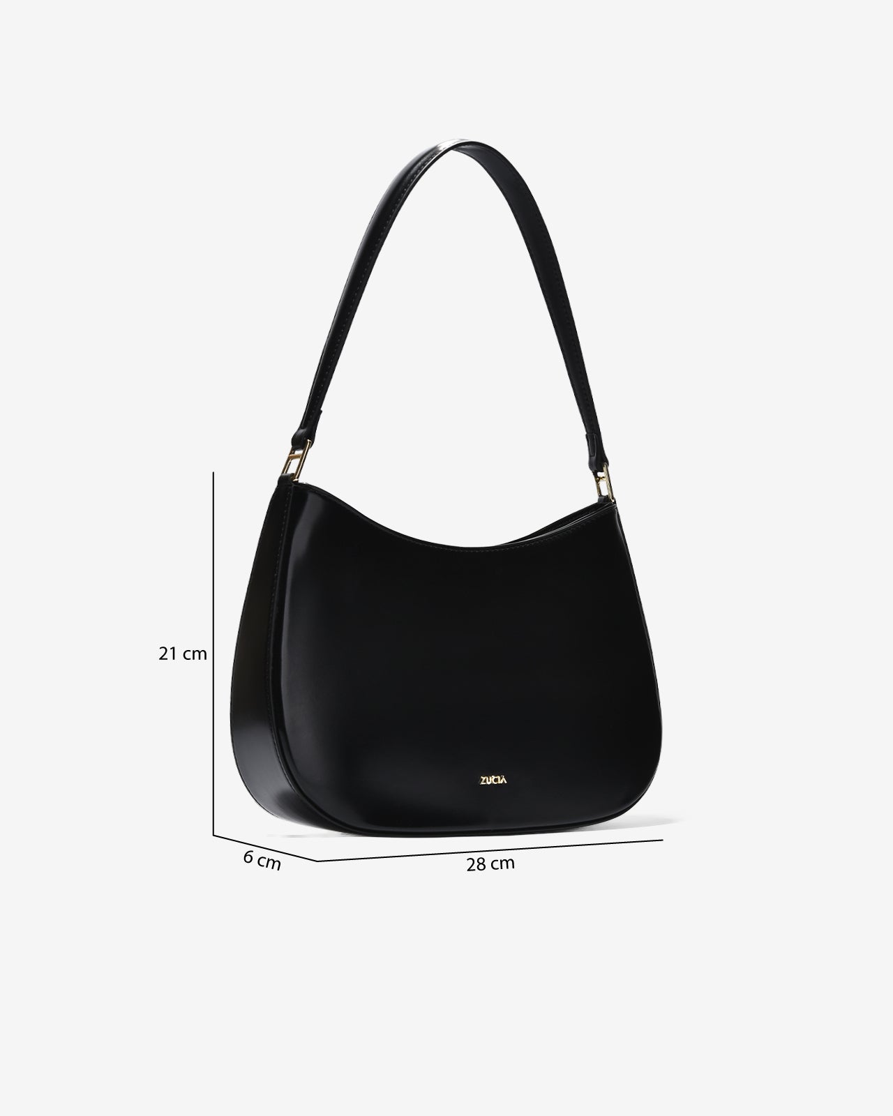 Túi Xách Tay Đeo Vai Hobo Dáng Thuyền Zucia InTo You N12-VS12-Đen Color2