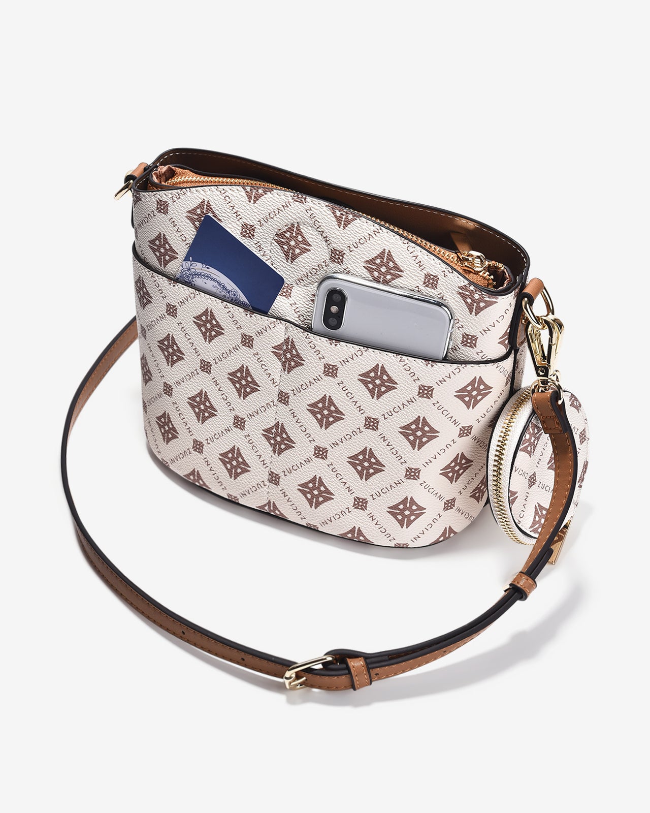 Túi Đeo Vai Xách Tay Hobo Zuciani Mono DVoyage N05-JC05-Kem Color1