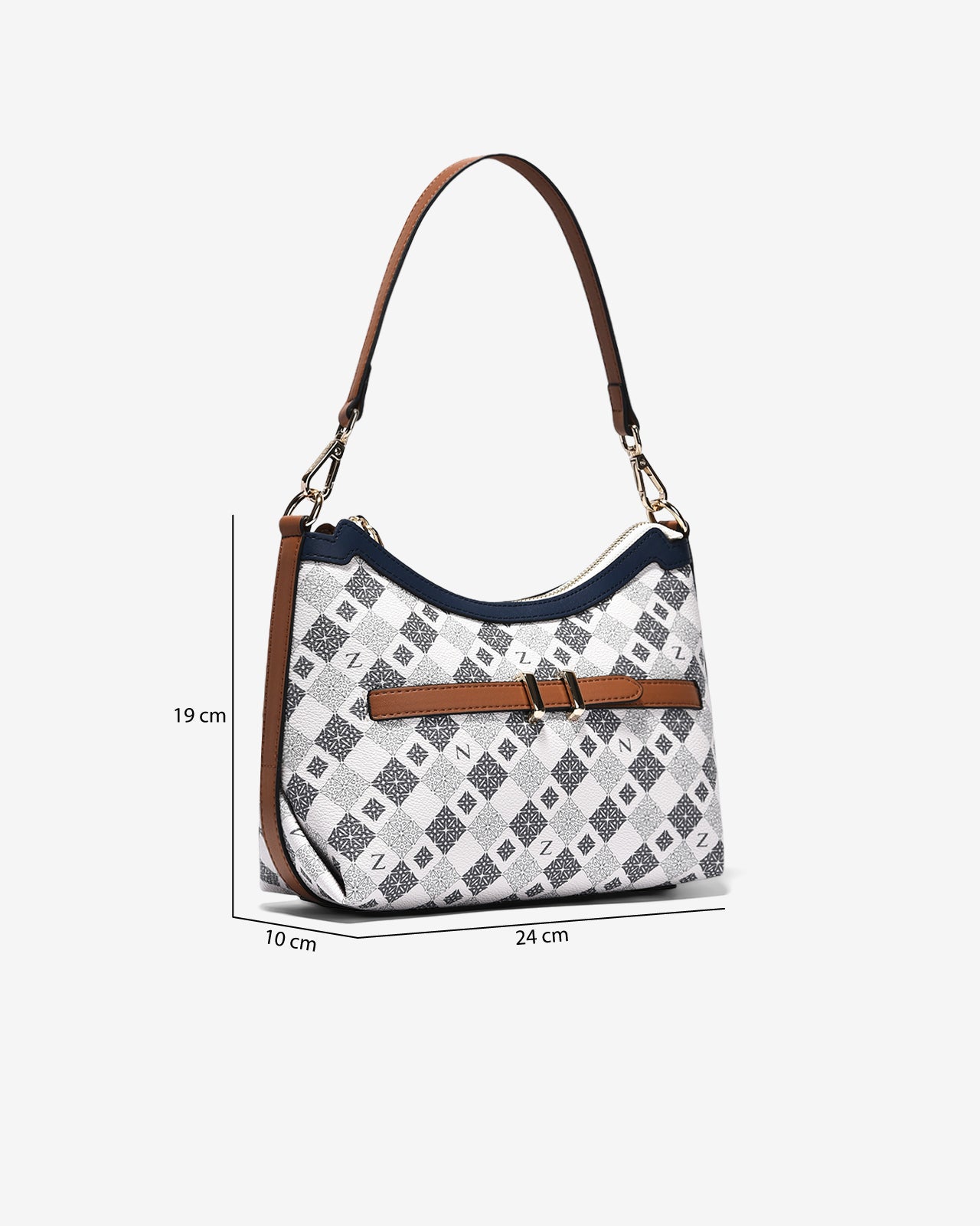 Túi Đeo Vai Hobo Zuciani Mono La Fleur N03-JYP7-Xanh Color1