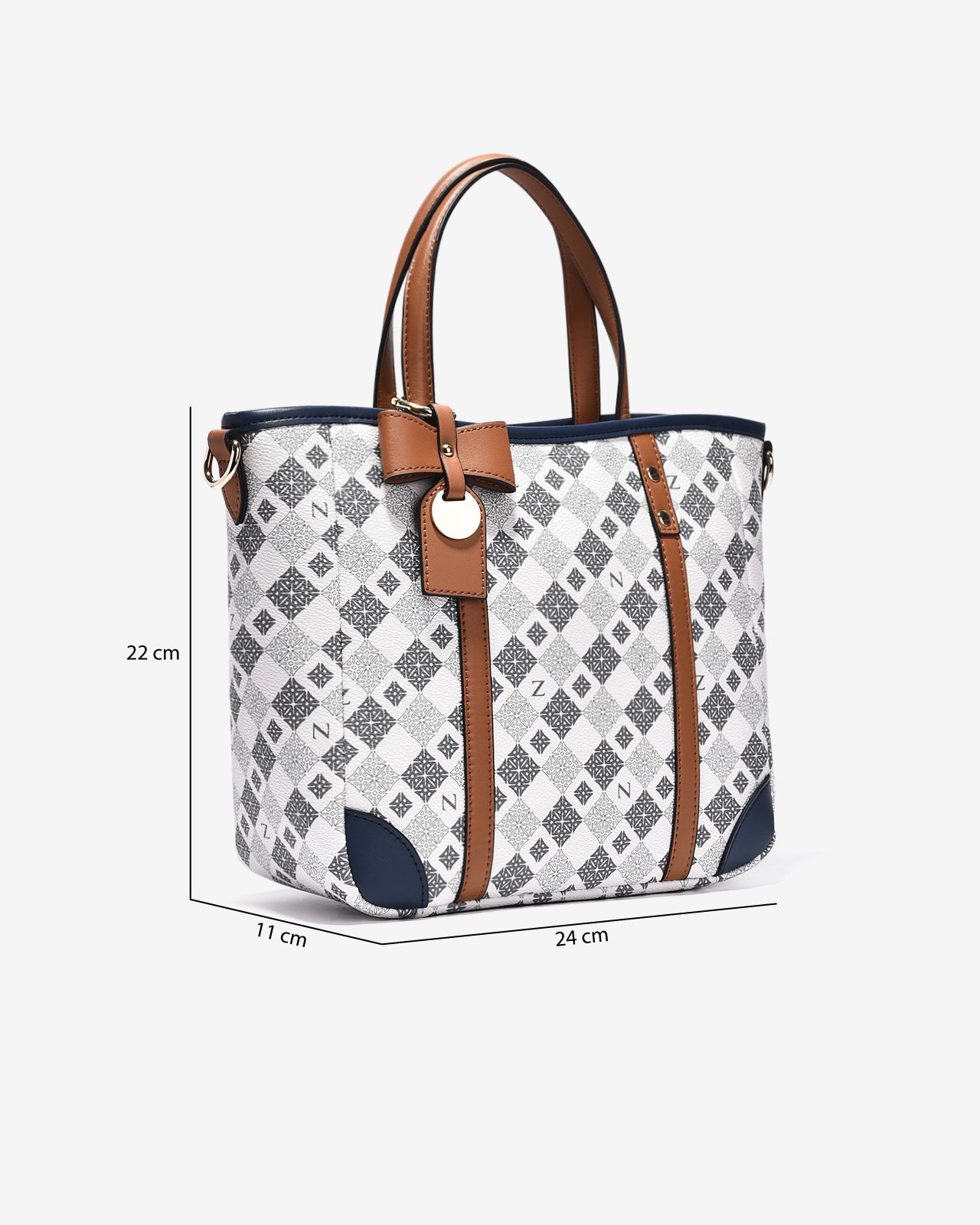 Túi Xách Tay Đeo Vai Zuciani Mono La Fleur N04-JYP8-Xanh Color1