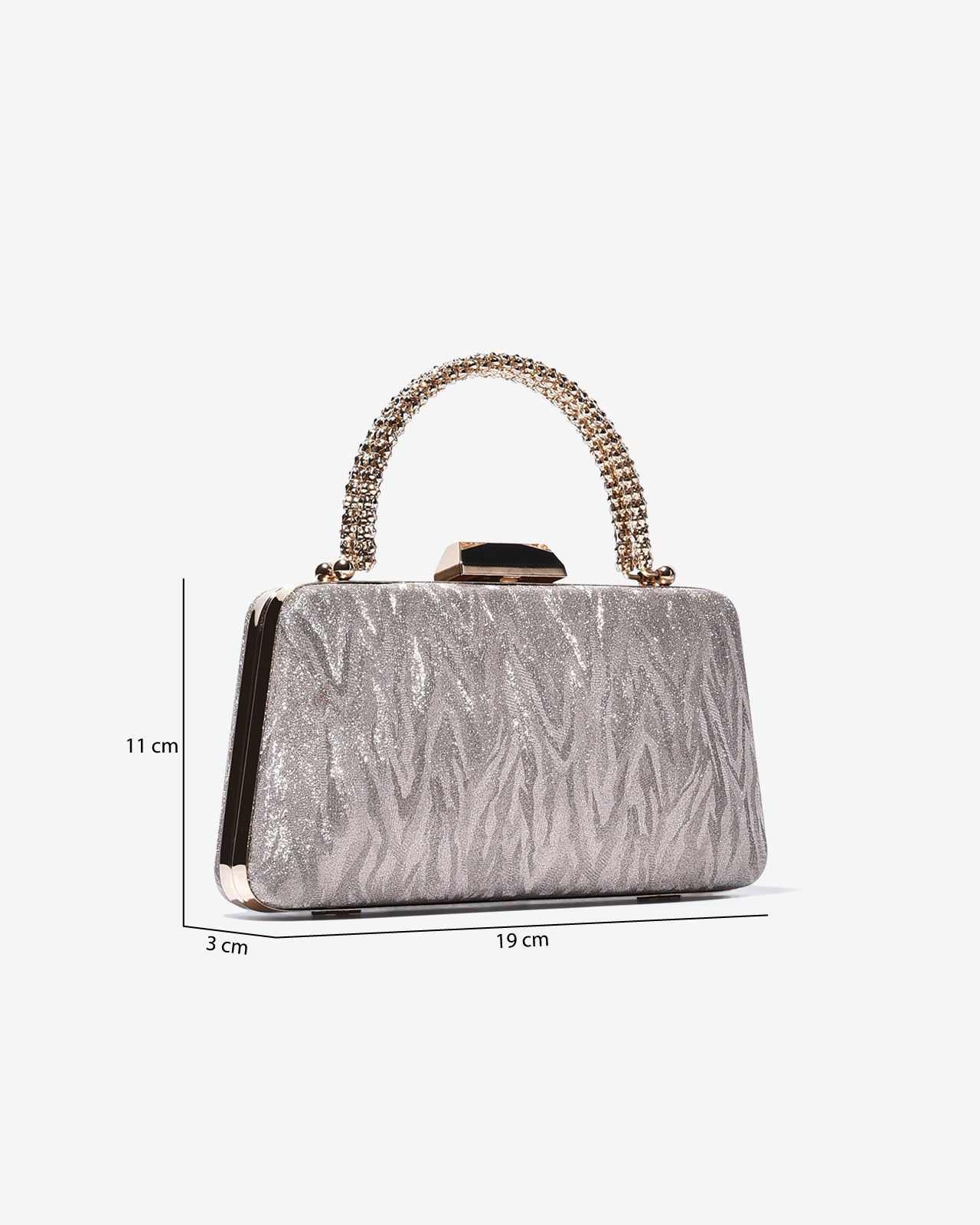 Ví Cầm Tay Nữ Đi Tiệc Hình Hộp Ánh Kim Zucia Dance With Me N13-JM13-11 Color1