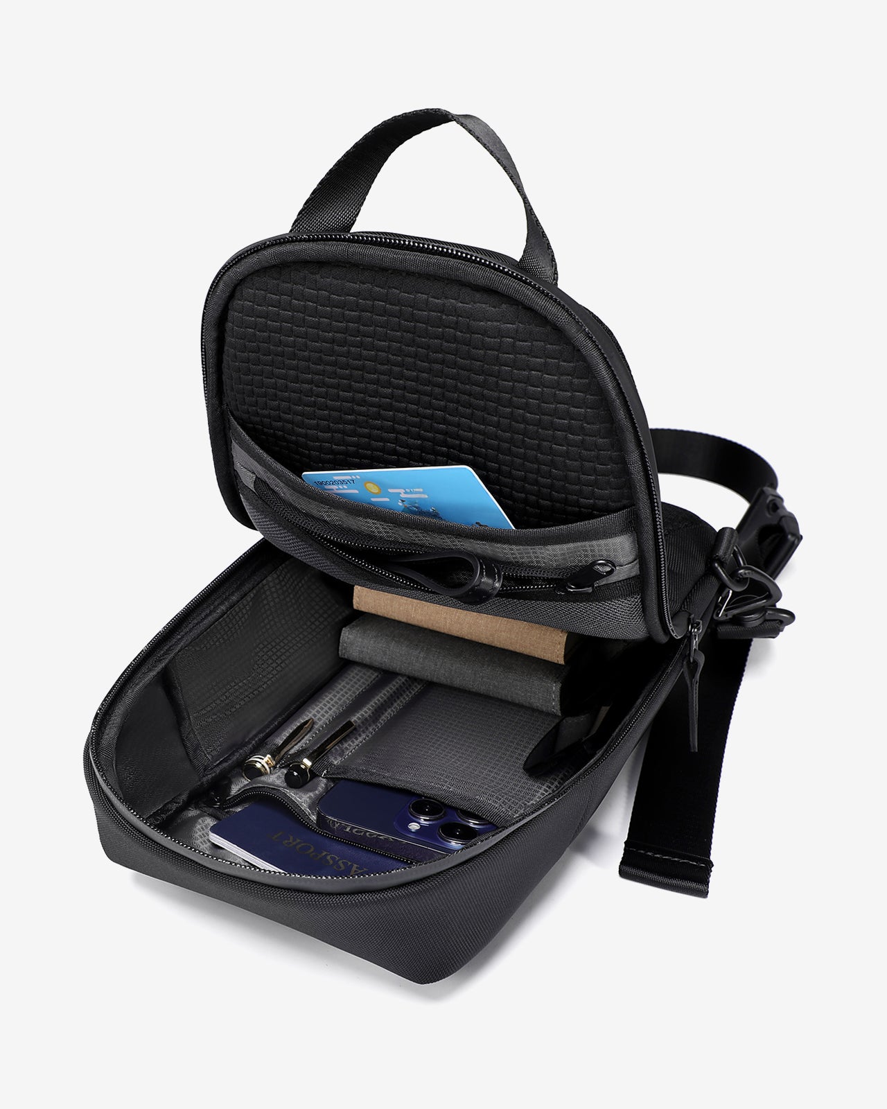 Túi Đeo Chéo Zuciani Timeless Fusion N04-MJ04-Đen Color1