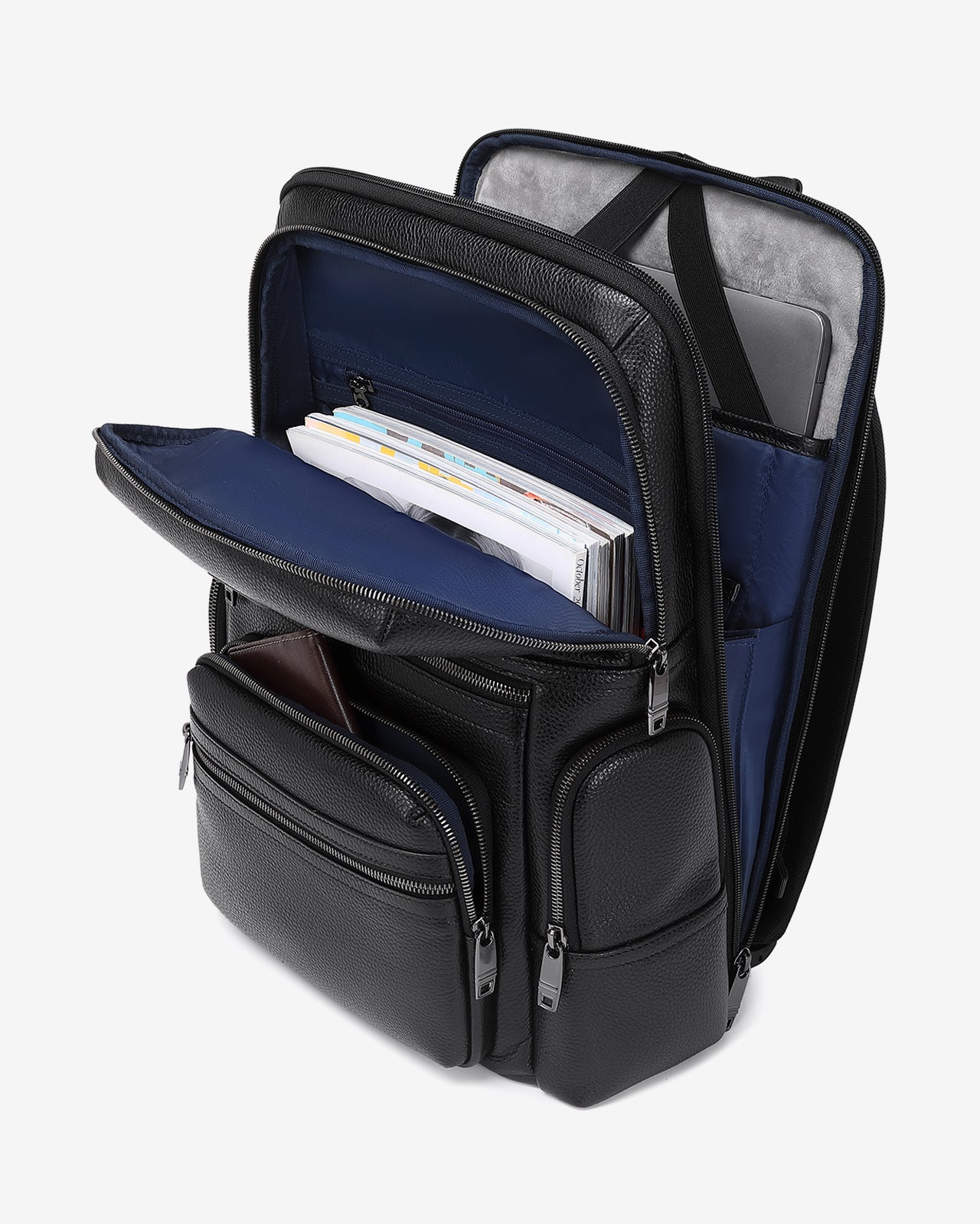 Balo Đeo Vai Lớn Da Cao Cấp Zuciani Timeless Fusion N25-MJ25-Đen Color1