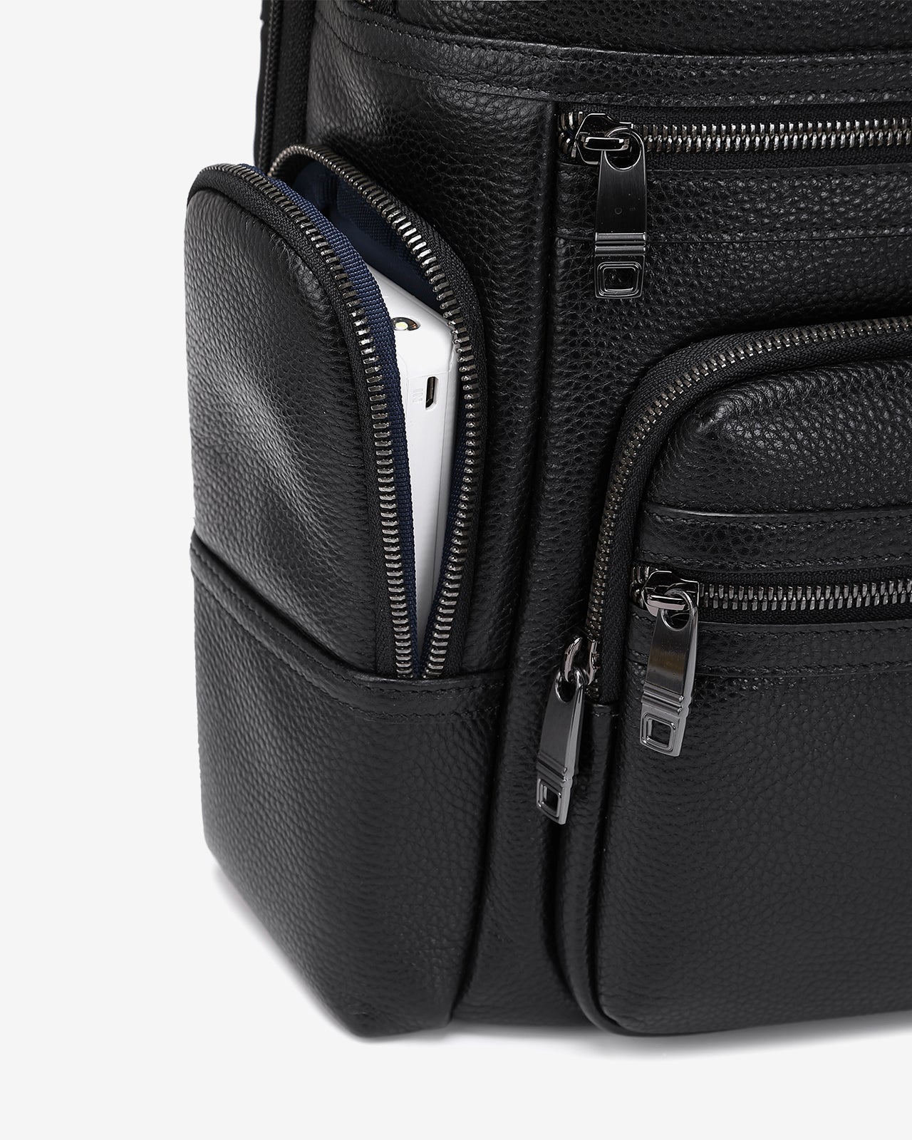 Balo Đeo Vai Lớn Da Cao Cấp Zuciani Timeless Fusion N25-MJ25-Đen Color1