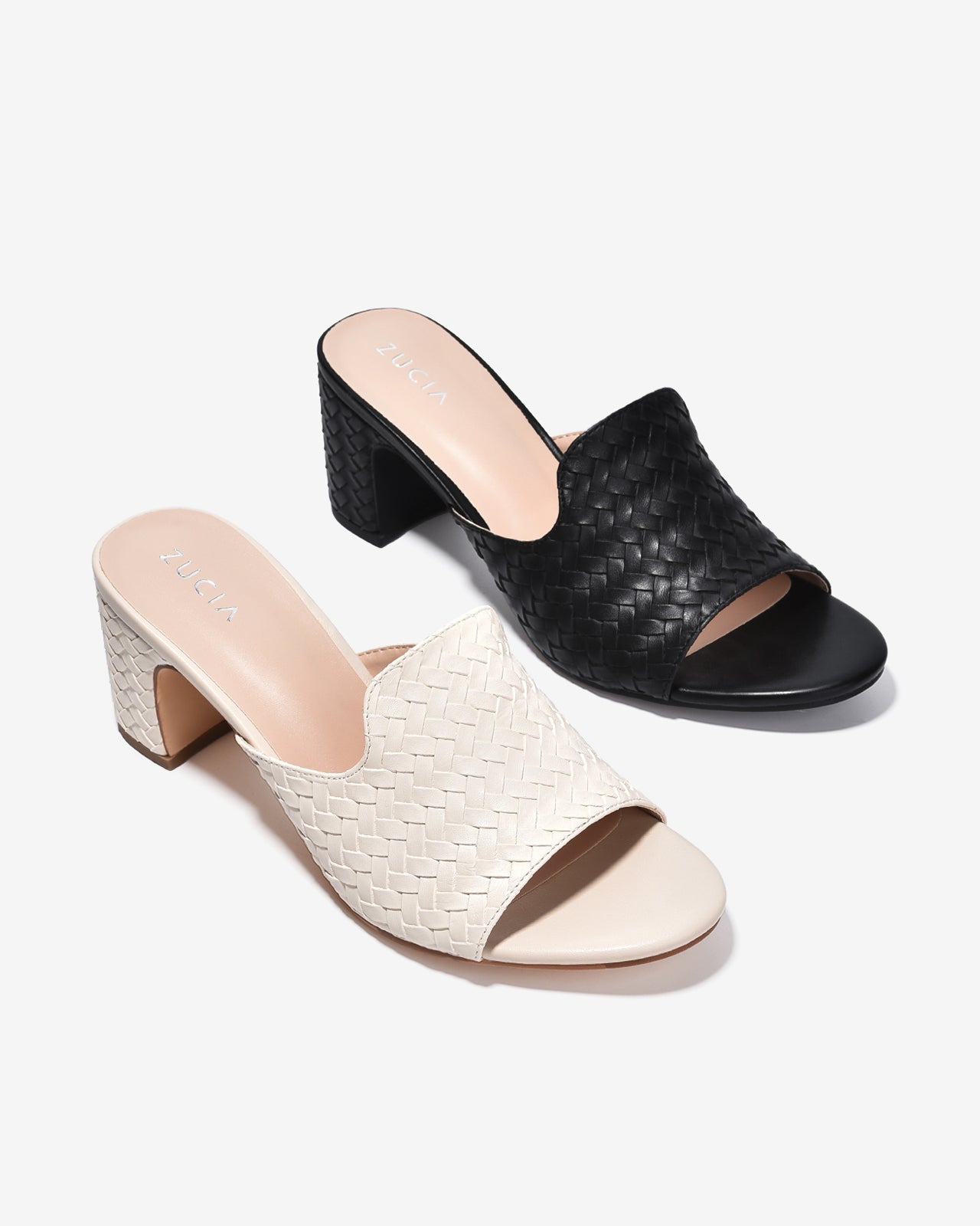 Dép Cao Gót Nữ Zucia Quai Đan Bảng To-DHLK4-Đen Color2