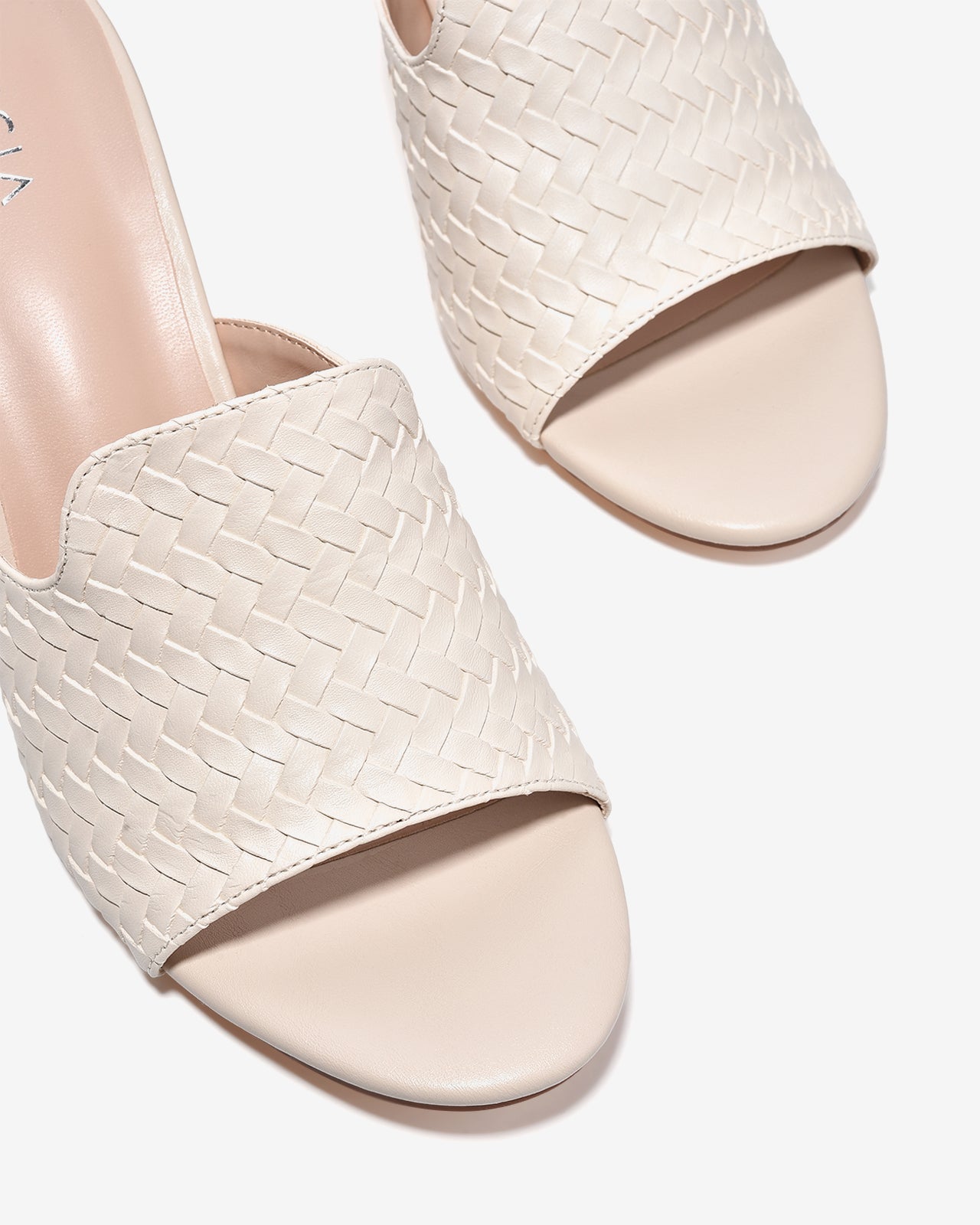 Dép Cao Gót Nữ Zucia Quai Đan Bảng To-DHLK4-Kem Color2