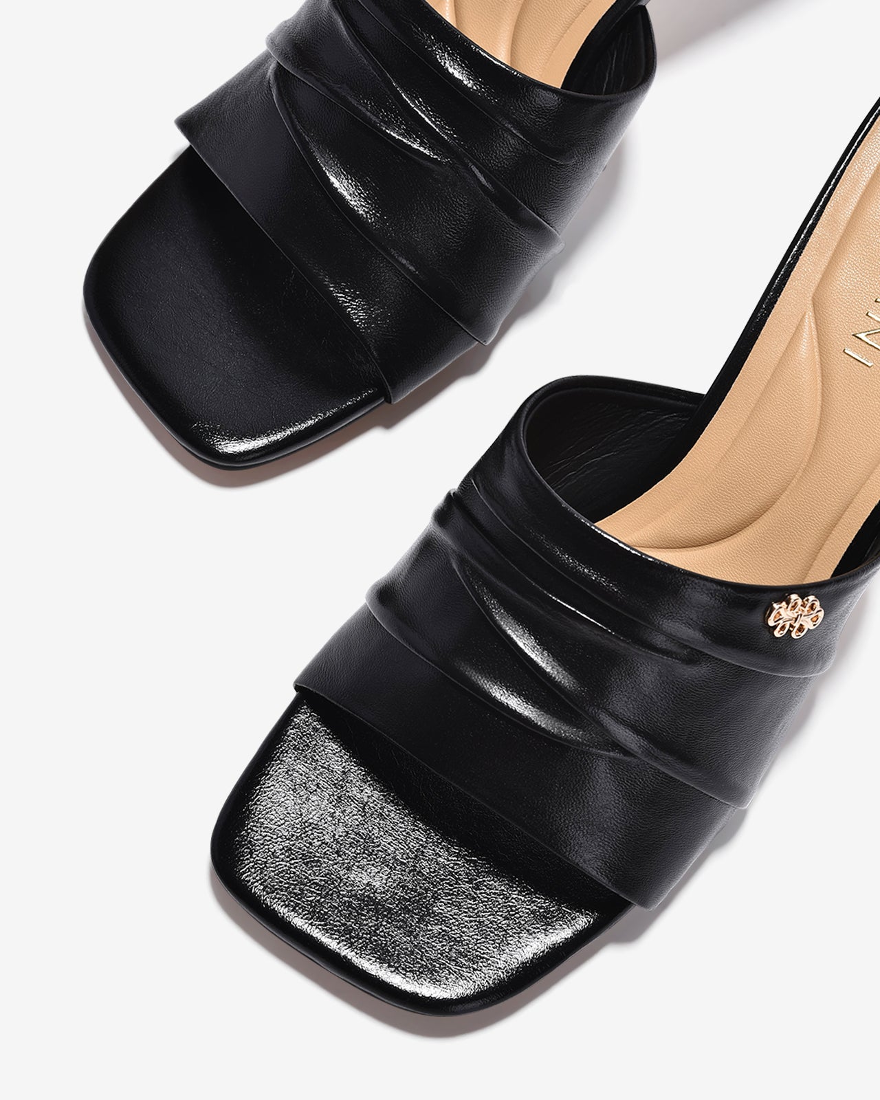 Dép Cao Gót Zuciani Gót Vuông Trong Suốt-DCM12-Đen Color2