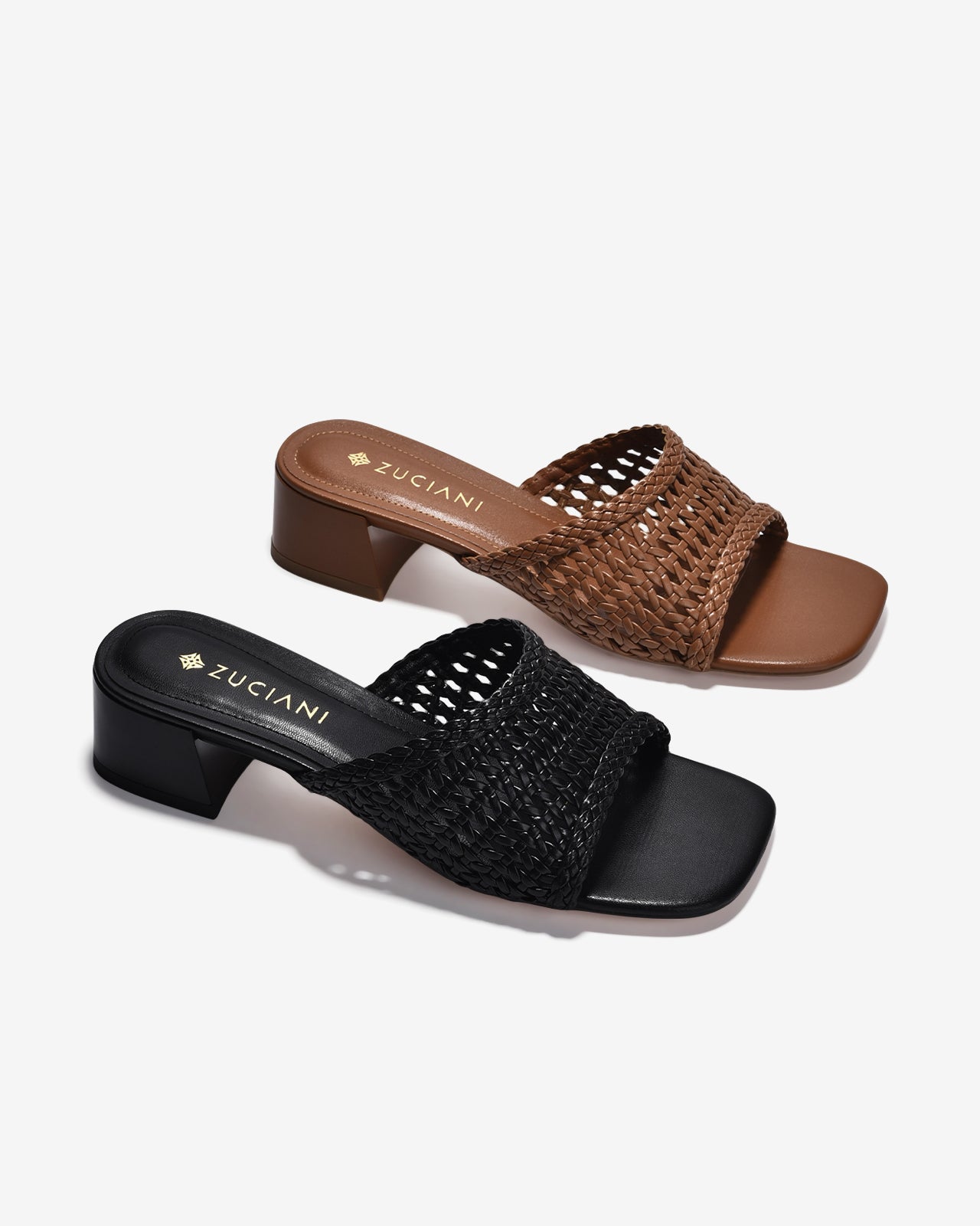 Dép Cao Gót Zuciani Quai Đan-DCM13-Đen Color2