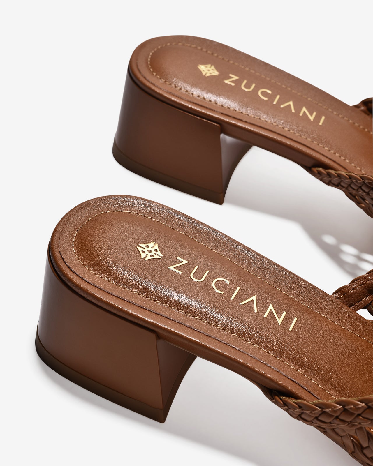 Dép Cao Gót Zuciani Quai Đan-DCM13-Nâu Color1