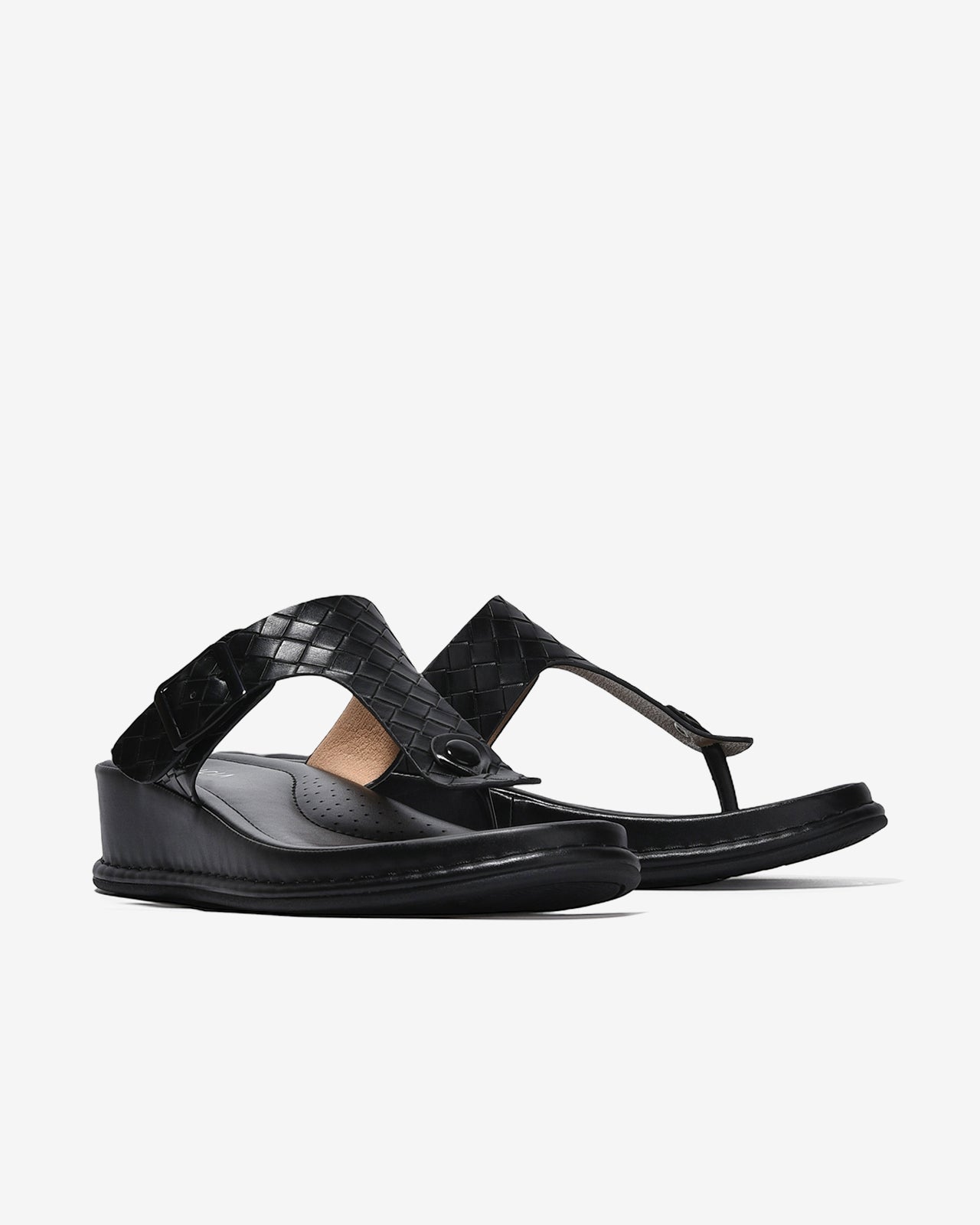 Dép Kẹp Nữ Zucia Quai Đan T- Strap-DHLL3-Đen Color1