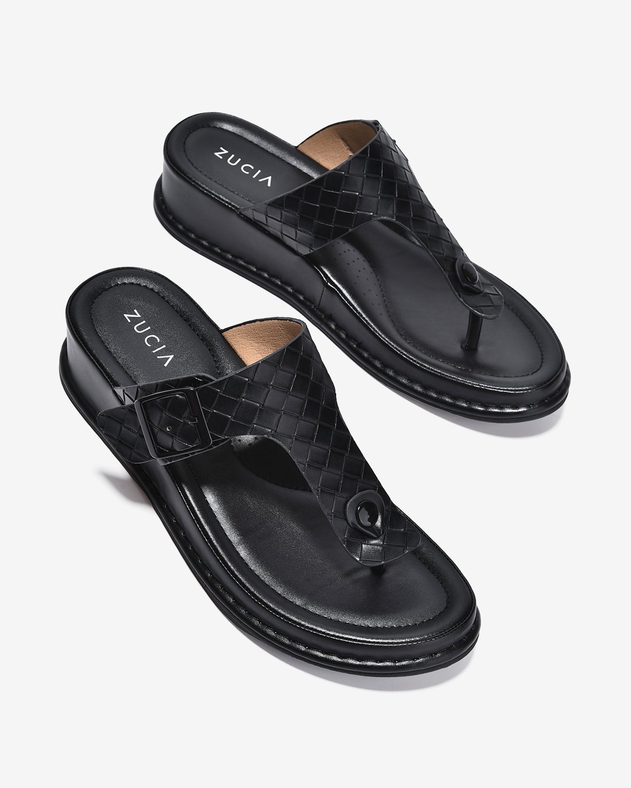 Dép Kẹp Nữ Zucia Quai Đan T- Strap-DHLL3-Đen Color2