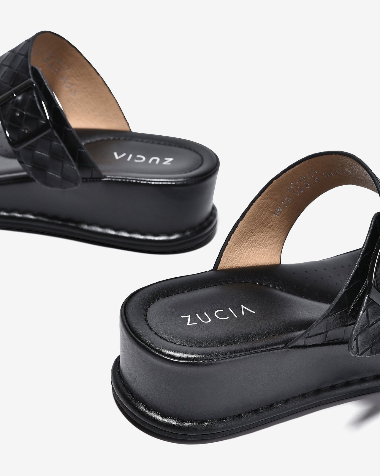 Dép Kẹp Nữ Zucia Quai Đan T- Strap-DHLL3-Đen Color2