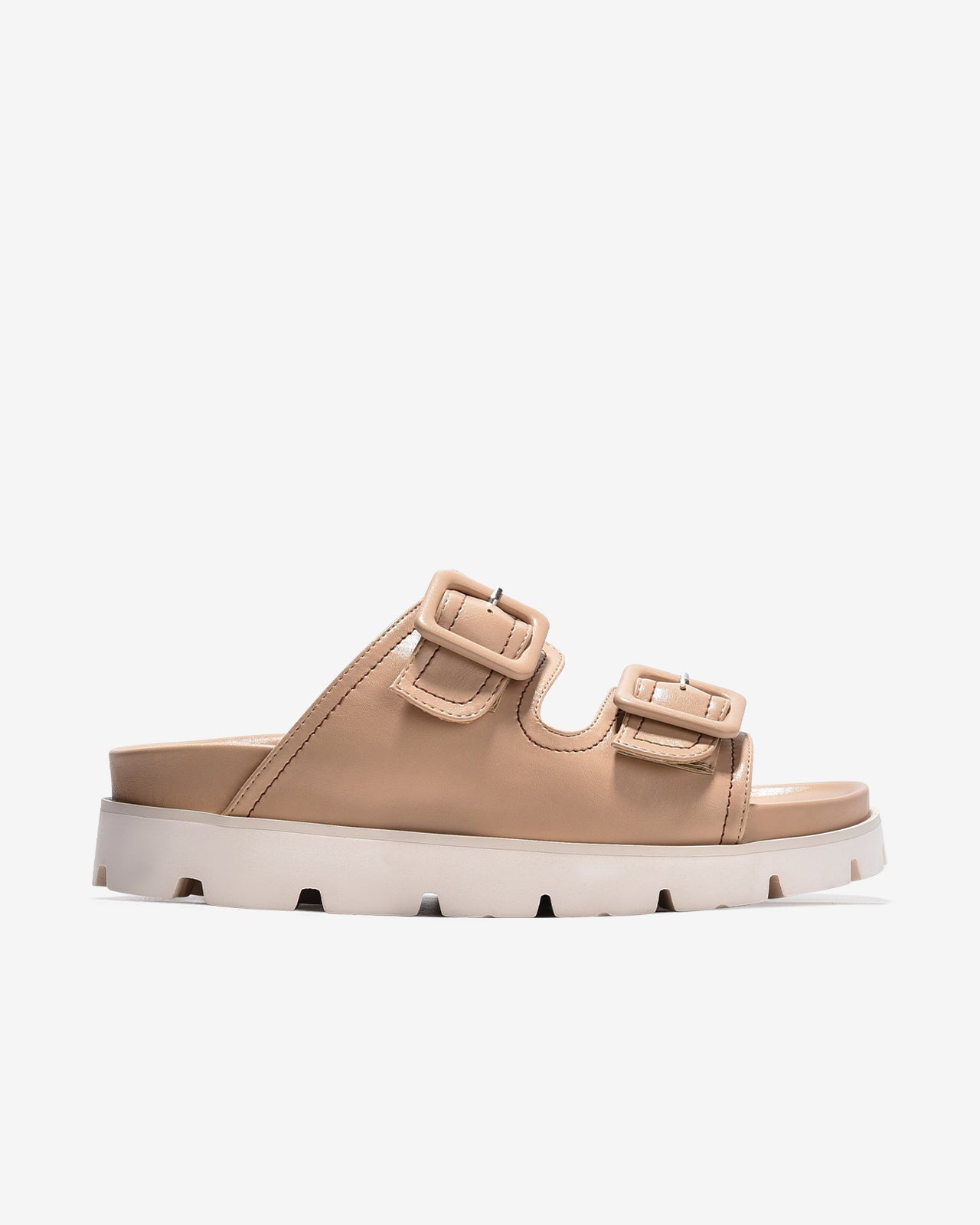 Dép Nữ Zucia Quai Đôi Bản To Khoá Cài Vuông-DTH93-Hồng Color3First