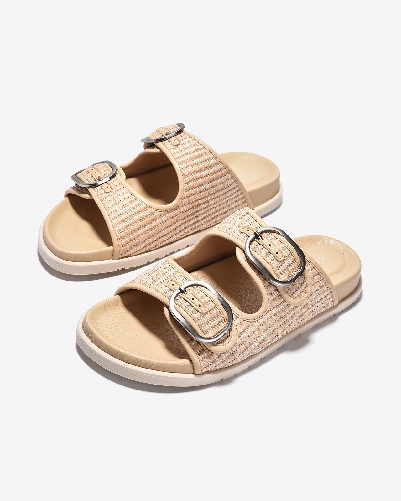 Dép Nữ Zucia Hai Quai Ngang Đan-DTHA3-Cafe Color3