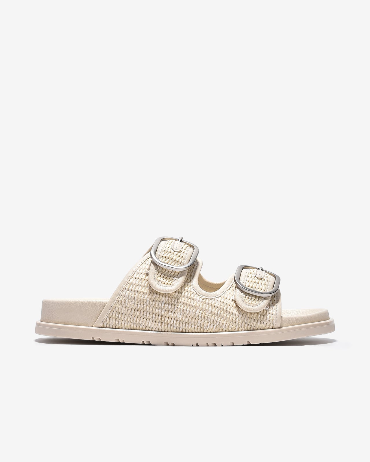 Dép Nữ Zucia Hai Quai Ngang Đan-DTHA3Kem Color2First