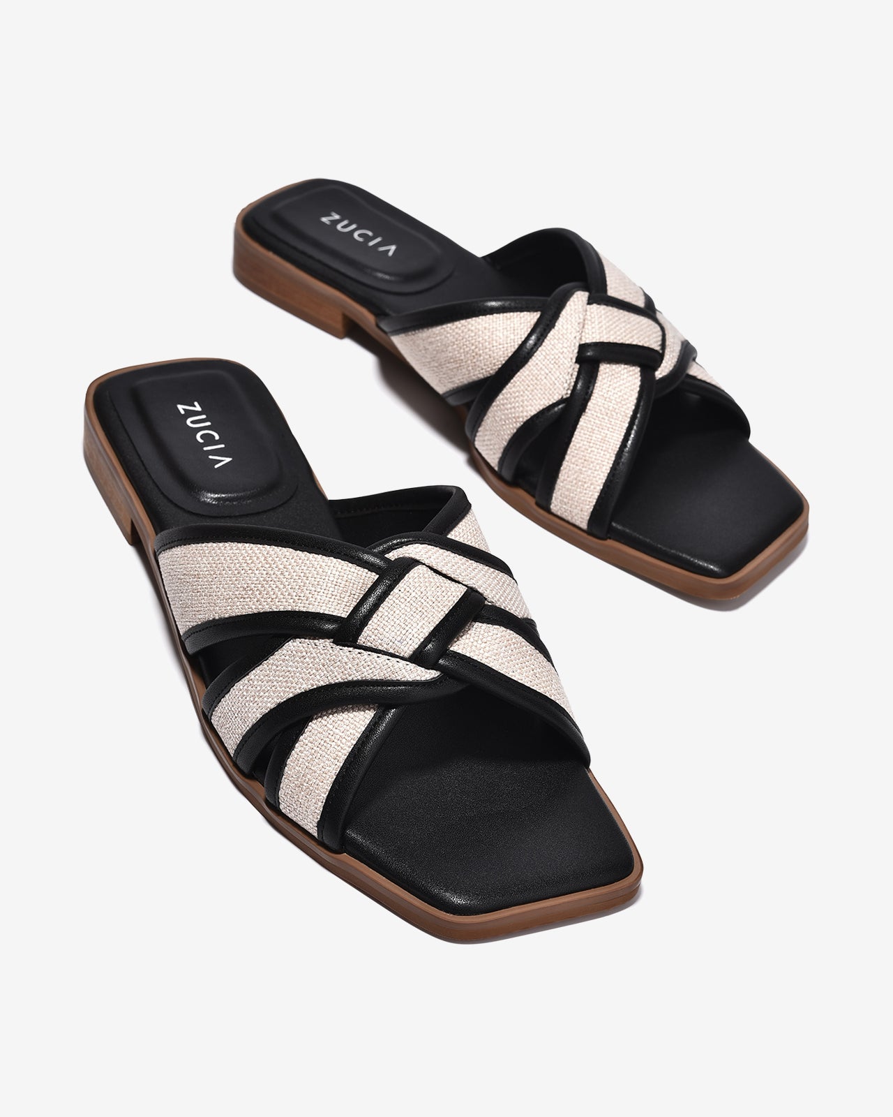 Dép Nữ Zucia Quai Phối Màu-DTHB5-Đen Color2