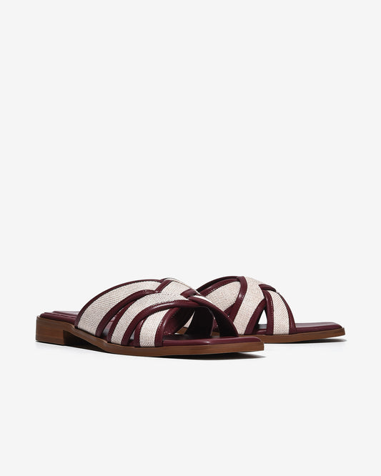 Dép Nữ Zucia Quai Phối Màu-DTHB5-Đỏ Color1