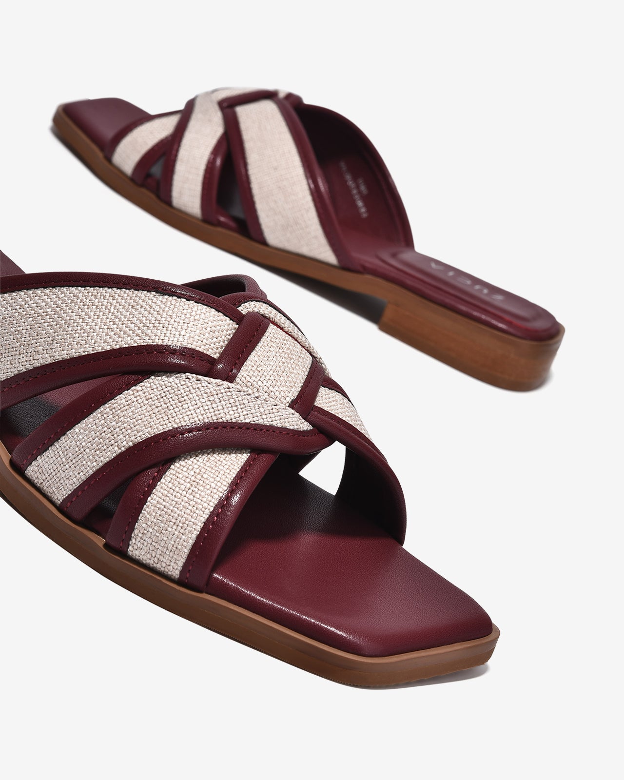 Dép Nữ Zucia Quai Phối Màu-DTHB5-Đỏ Color2