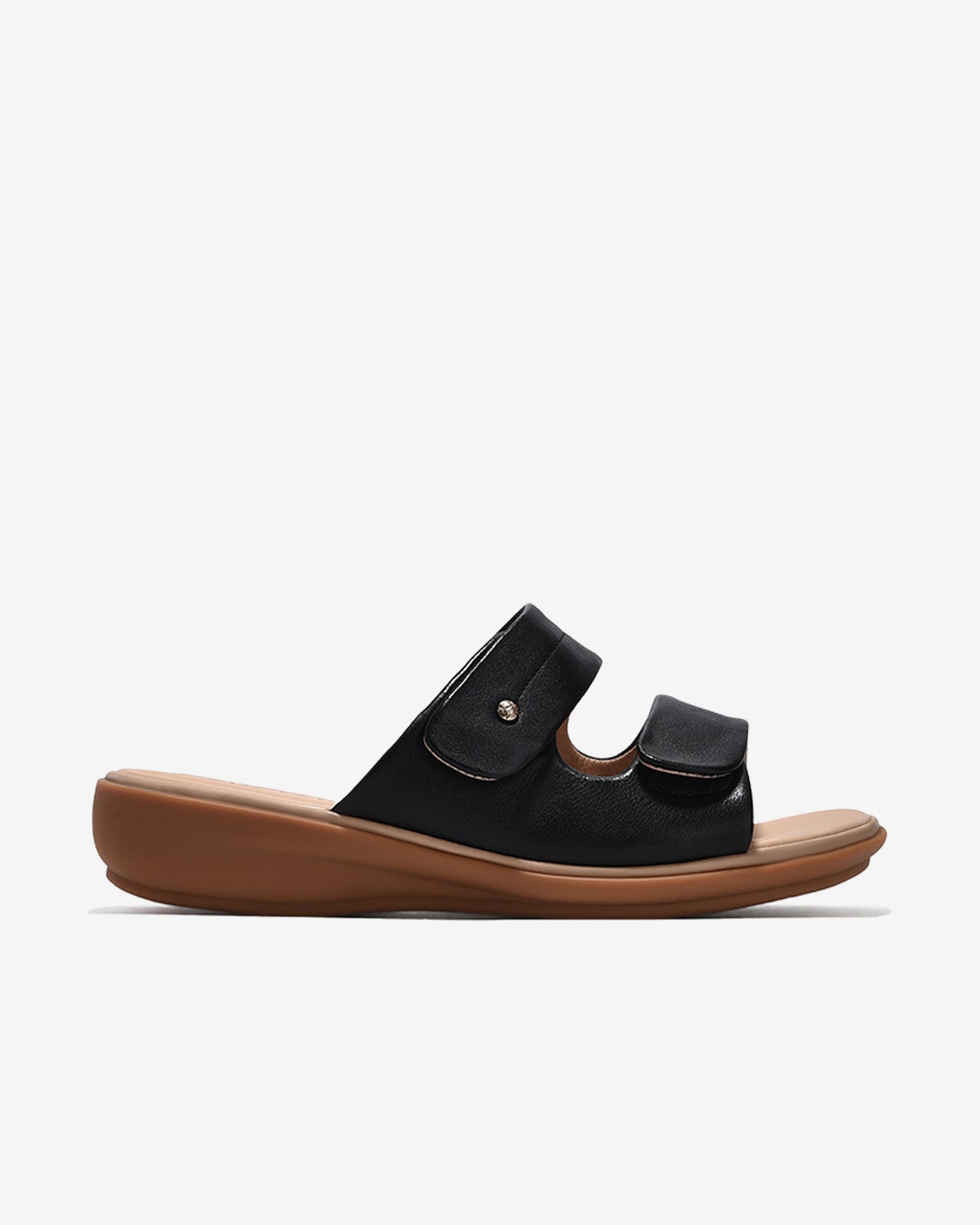 Dép Nữ Zuciani Quai Đôi Dán-DCF59Đen Color1First