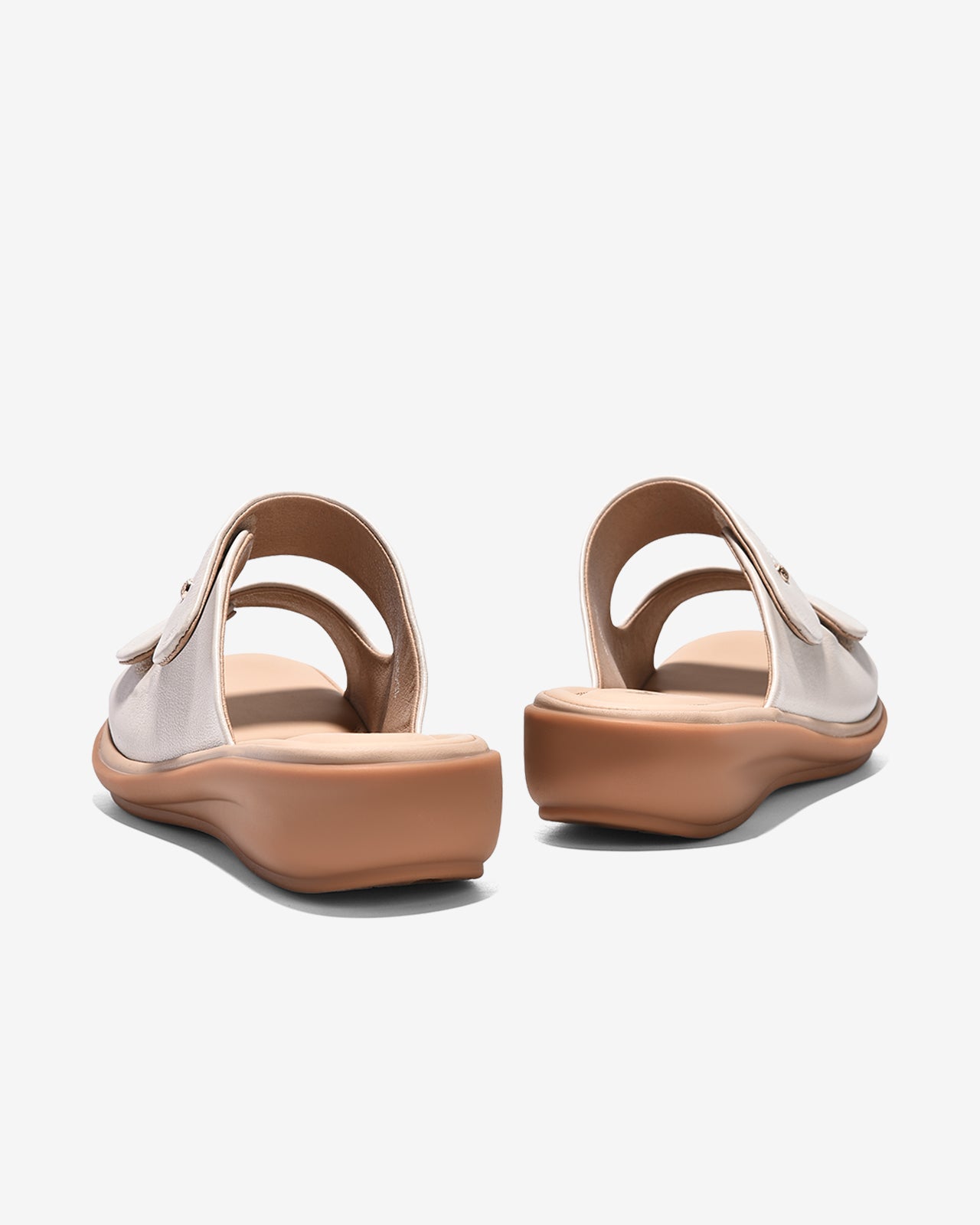 Dép Nữ Zuciani Quai Đôi Dán-DCF59-Kem Color2