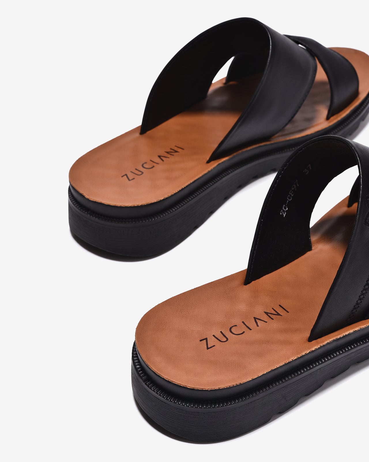 Dép Nữ Zuciani Quai Nơ Thêu Hoa-DCF97Đen Color2