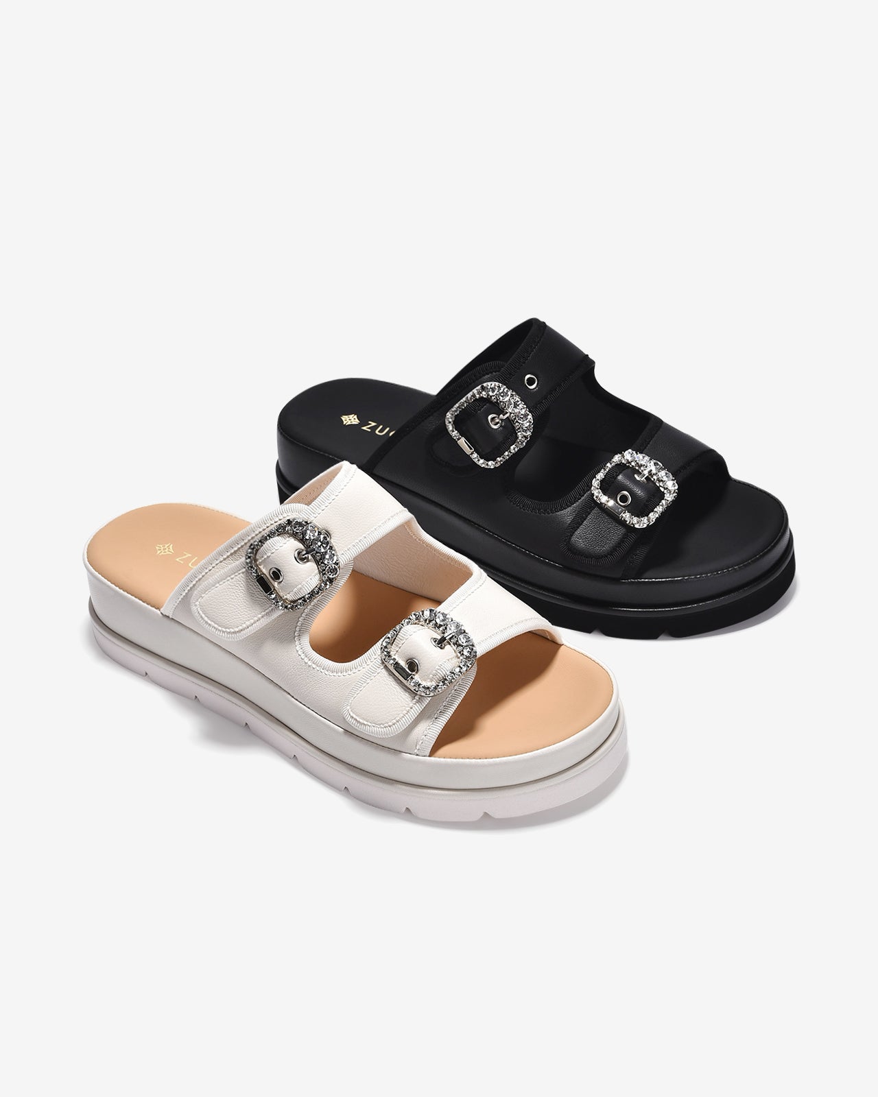 Dép Nữ Zuciani Đế 5cm Khóa Đá-DCM19-nu Color1