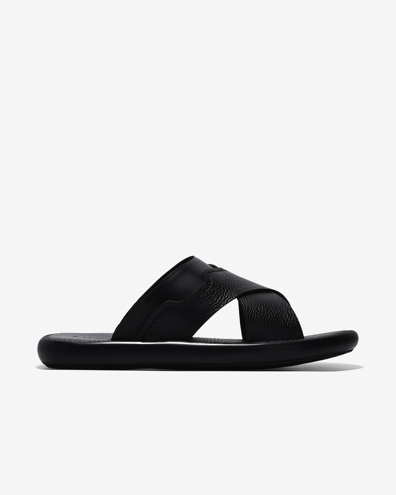 Dép Nam Zuciani Quai Chéo Viền Nổi-DRW13-Đen Color1First