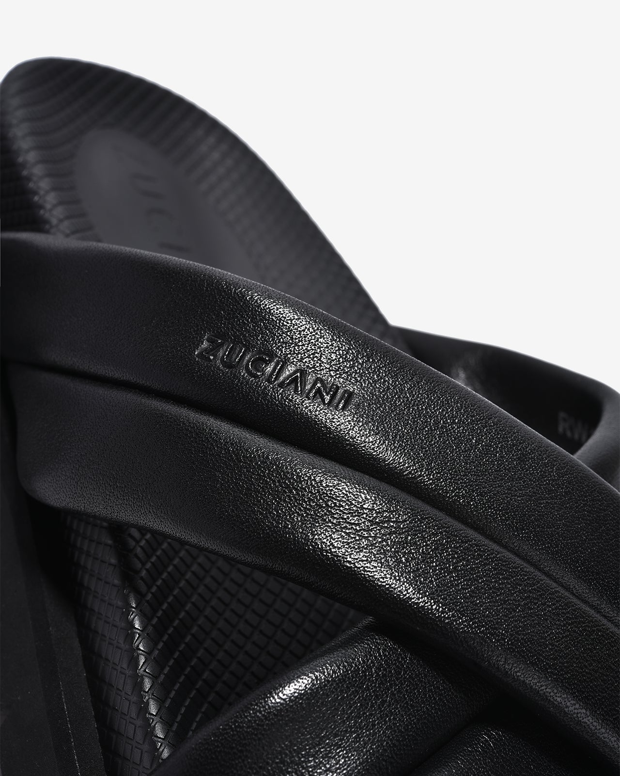 Dép Nam Zuciani Quai Chéo Viền-DRW14Đen Color2