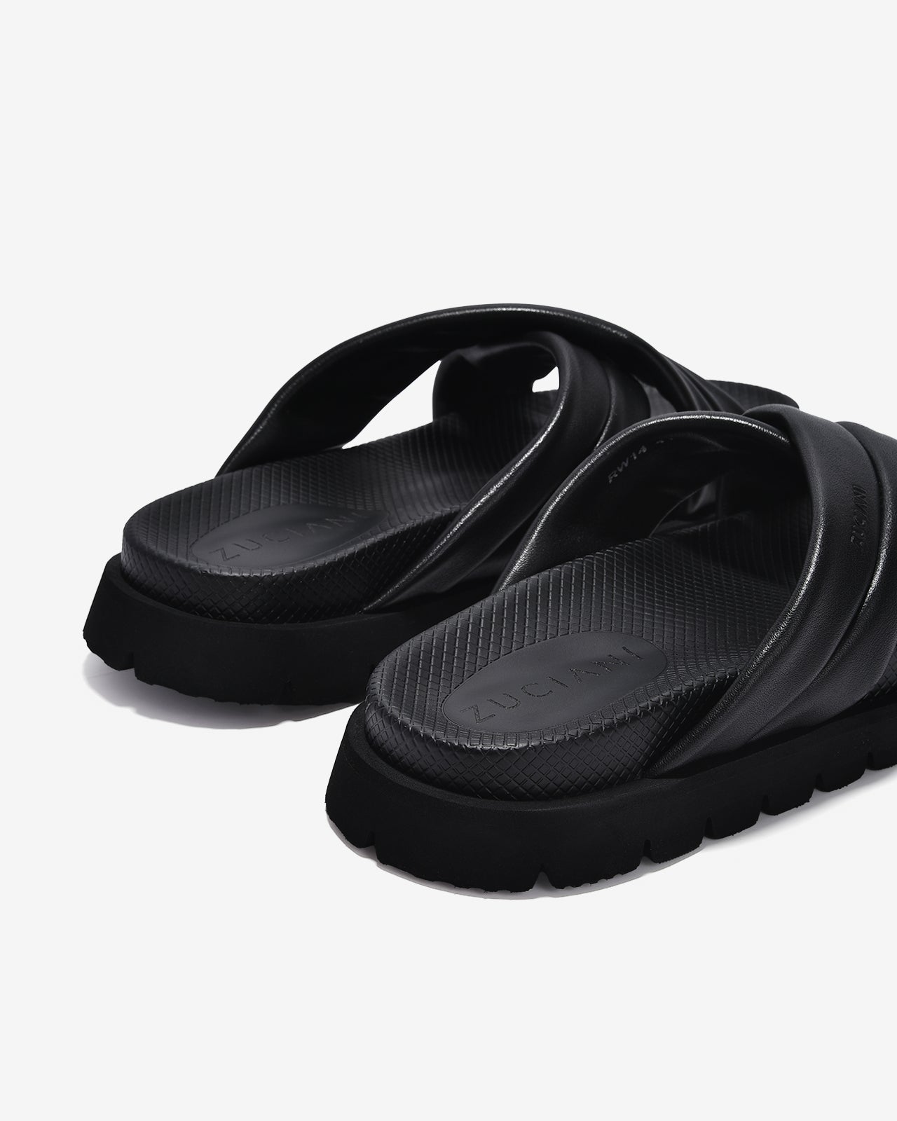 Dép Nam Zuciani Quai Chéo Viền-DRW14Đen Color2