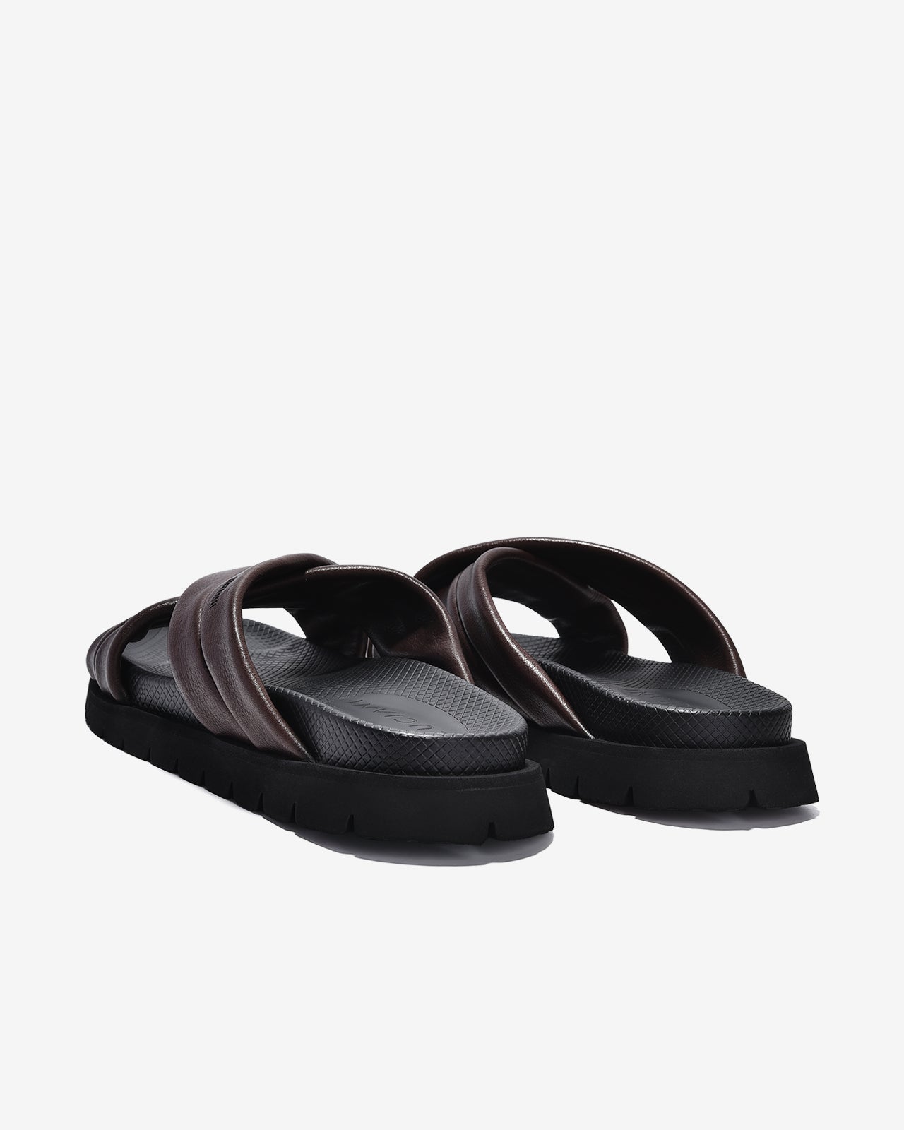 Dép Nam Zuciani Quai Chéo Viền-DRW14Nâu Color2