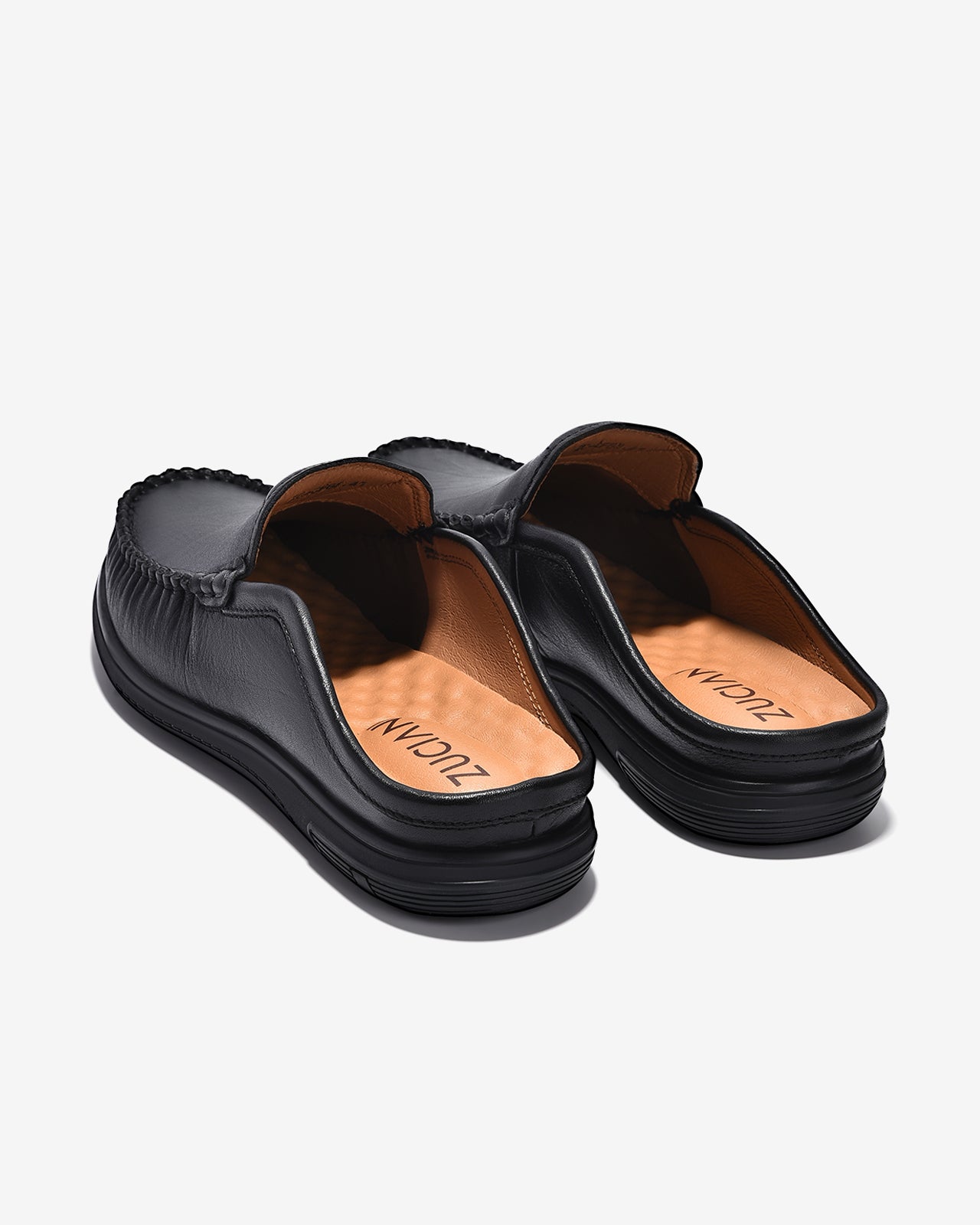 Giày Sapo Nam Zuciani Viền May Nổi-GCF68-Đen Color1