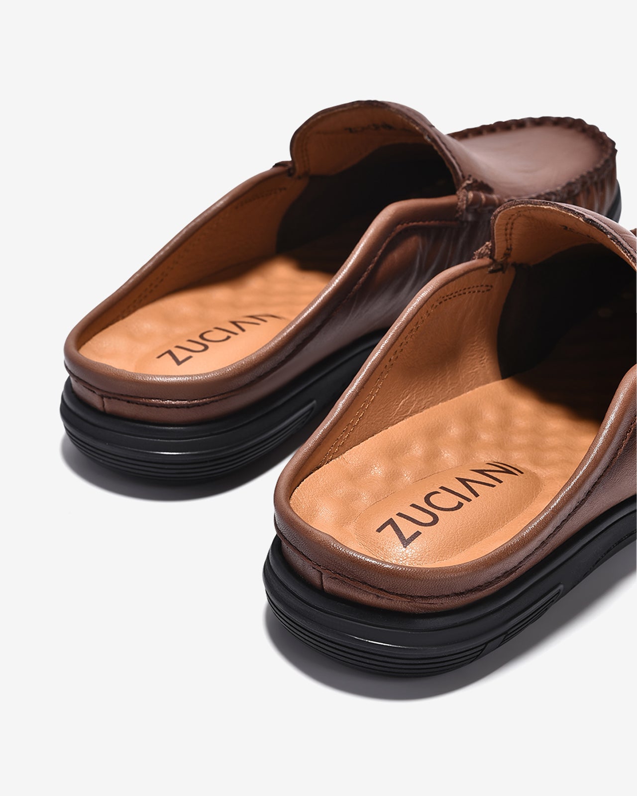 Giày Sapo Nam Zuciani Viền May Nổi-GCF68-Nâu Color2