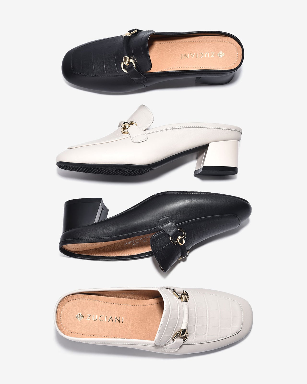 Dép Sapo Nữ Đế 5CM Họa Tiết Mạ Vàng-GCL25-Đen Color1