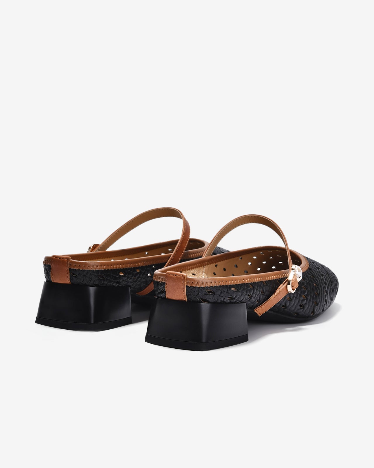 Dép Sapo Nữ Zuciani Quai Đan Gót Vuông-GCM32-Đen Color2