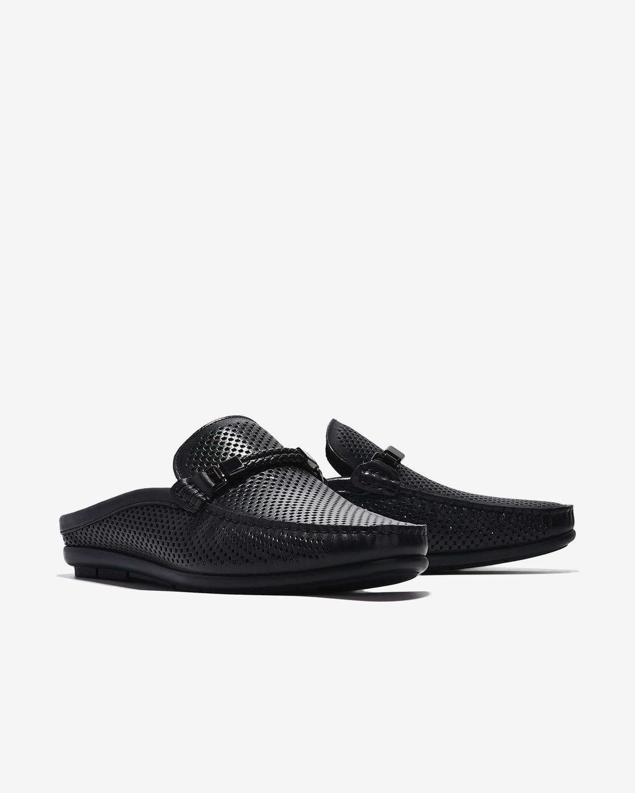 Dép Sapo Nam Zuciani Đục Lỗ Thoáng Khí-GRW12-Đen Color1