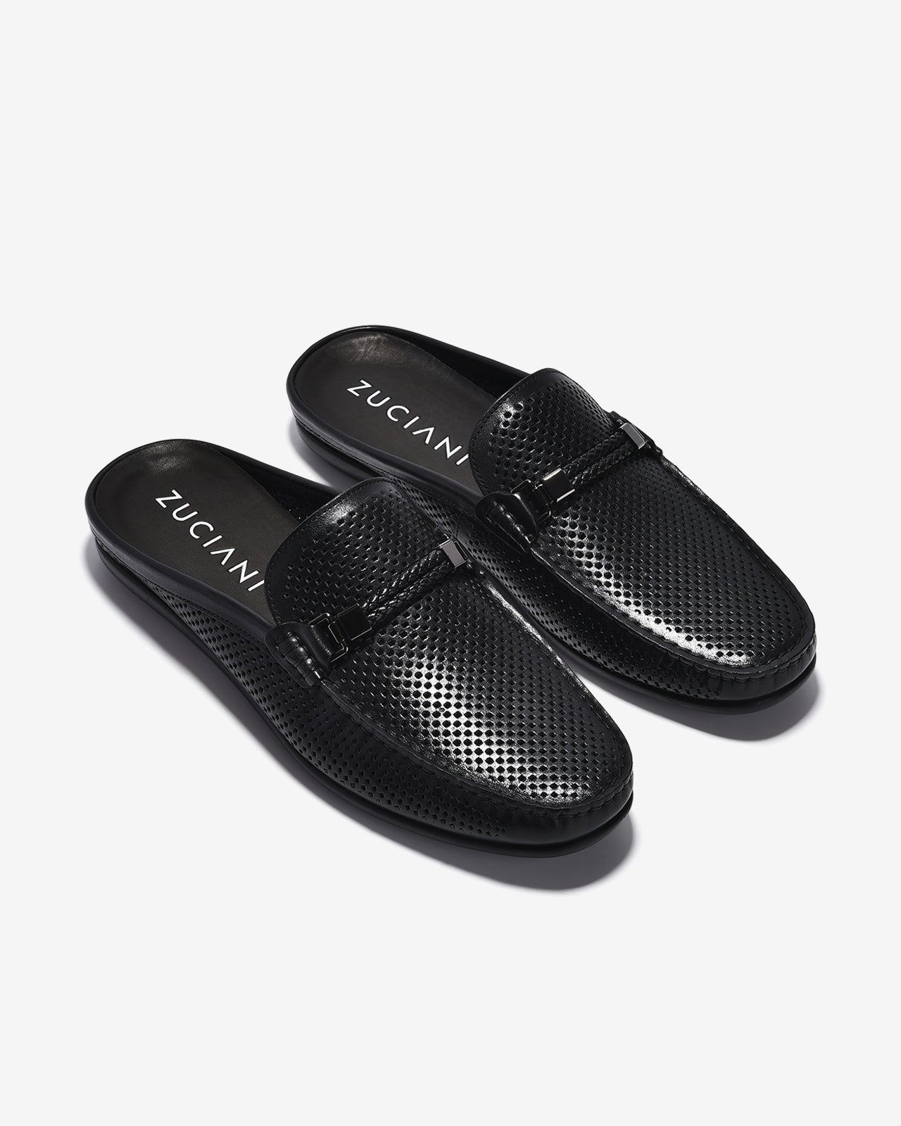 Dép Sapo Nam Zuciani Đục Lỗ Thoáng Khí-GRW12-Đen Color1