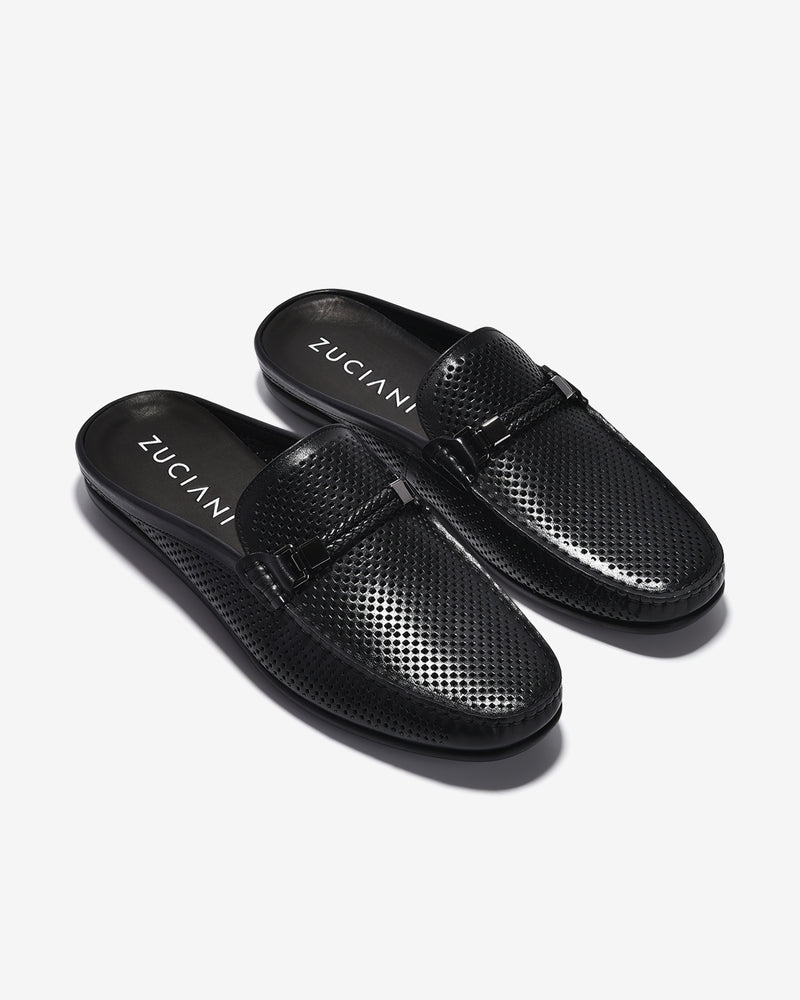 Dép Sapo Nam Zuciani Đục Lỗ Thoáng Khí-GRW12-Đen Color2