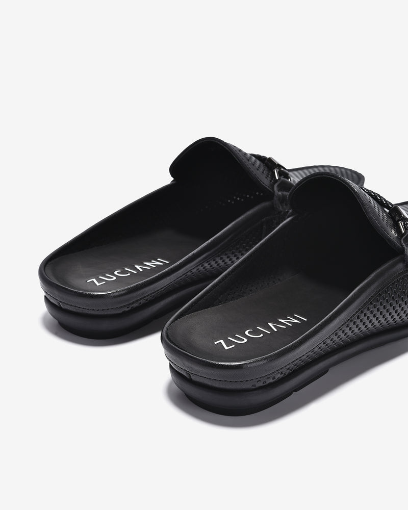 Dép Sapo Nam Zuciani Đục Lỗ Thoáng Khí-GRW12-Đen Color2