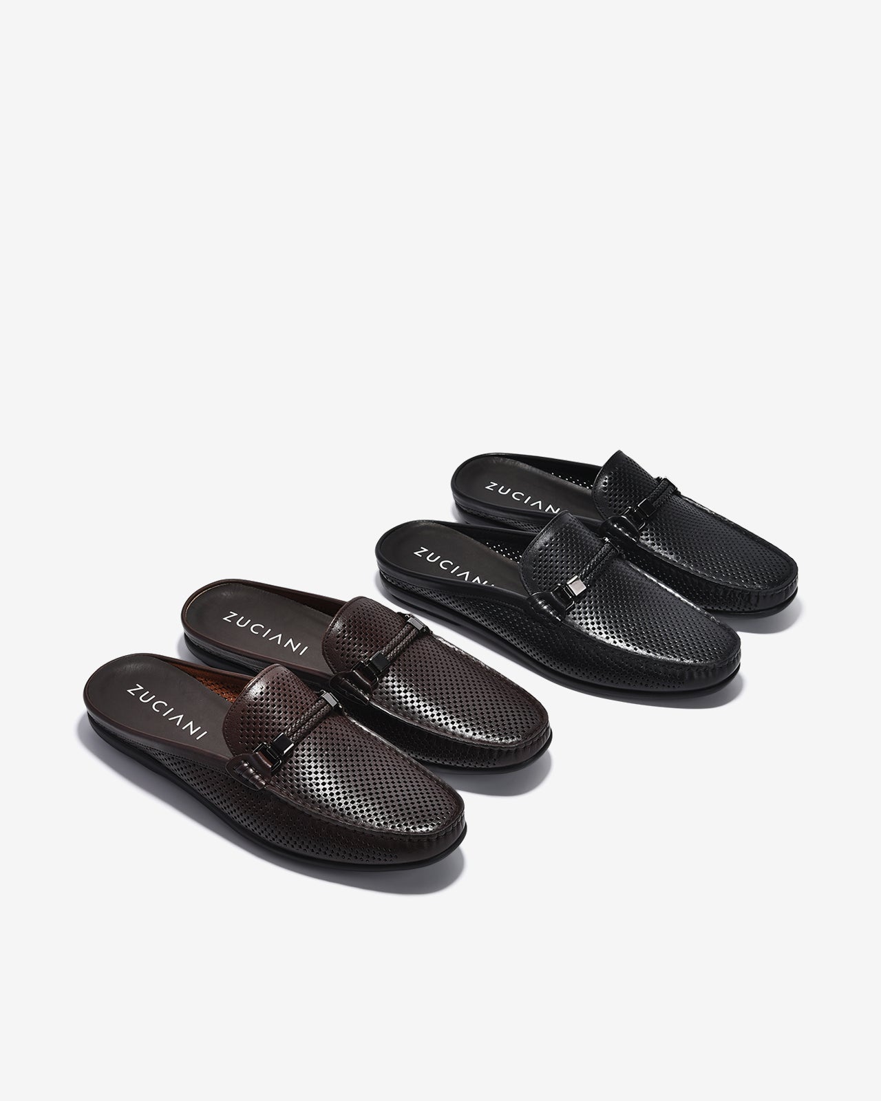 Dép Sapo Nam Zuciani Đục Lỗ Thoáng Khí-GRW12-Nâu Color2