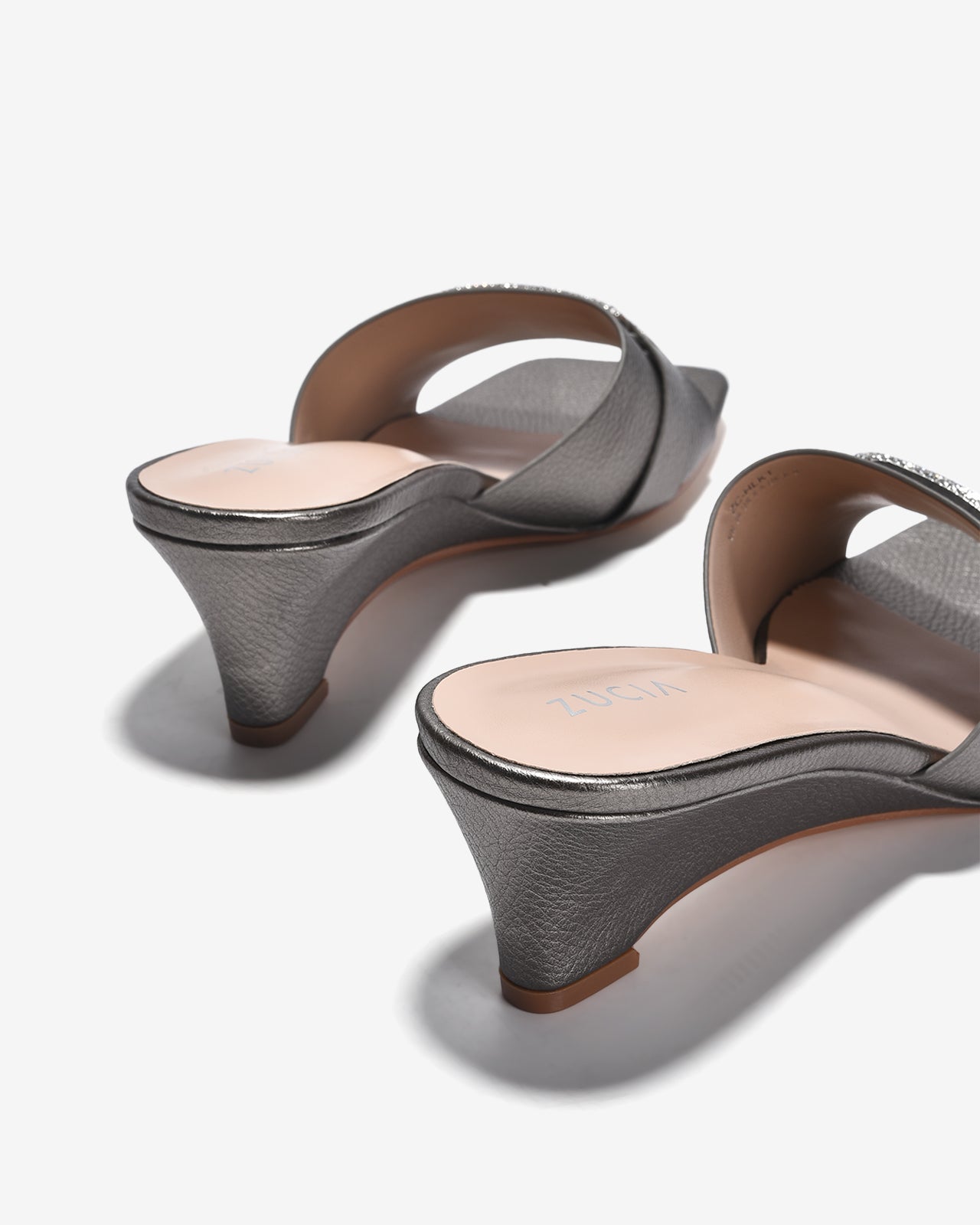 Dép Xuồng Zucia Mũi Vuông Quai Ngang Bản To-DHLK1-Xám Color2