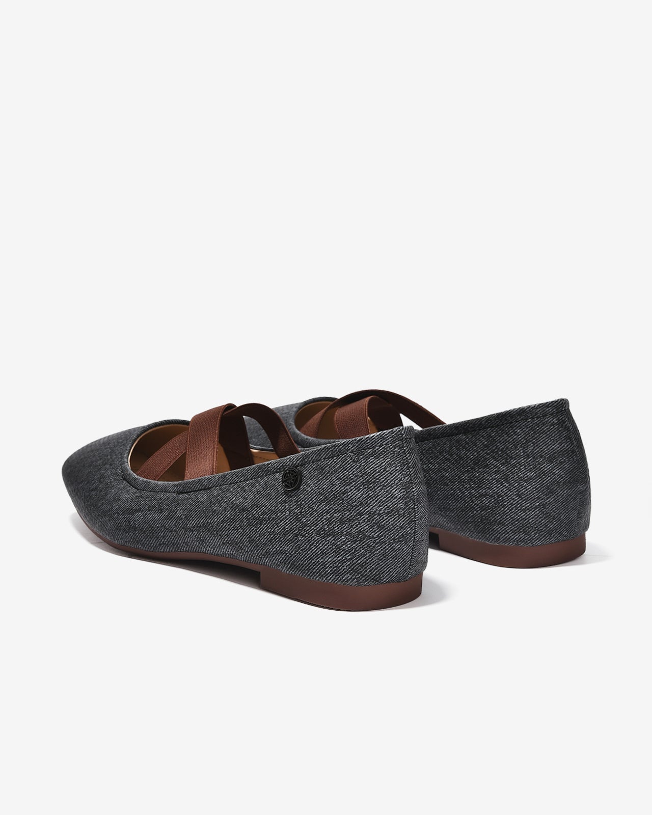 Giày Búp Bê Nữ Zucia Dây Quai Chéo-GHLL1-Xám Color2