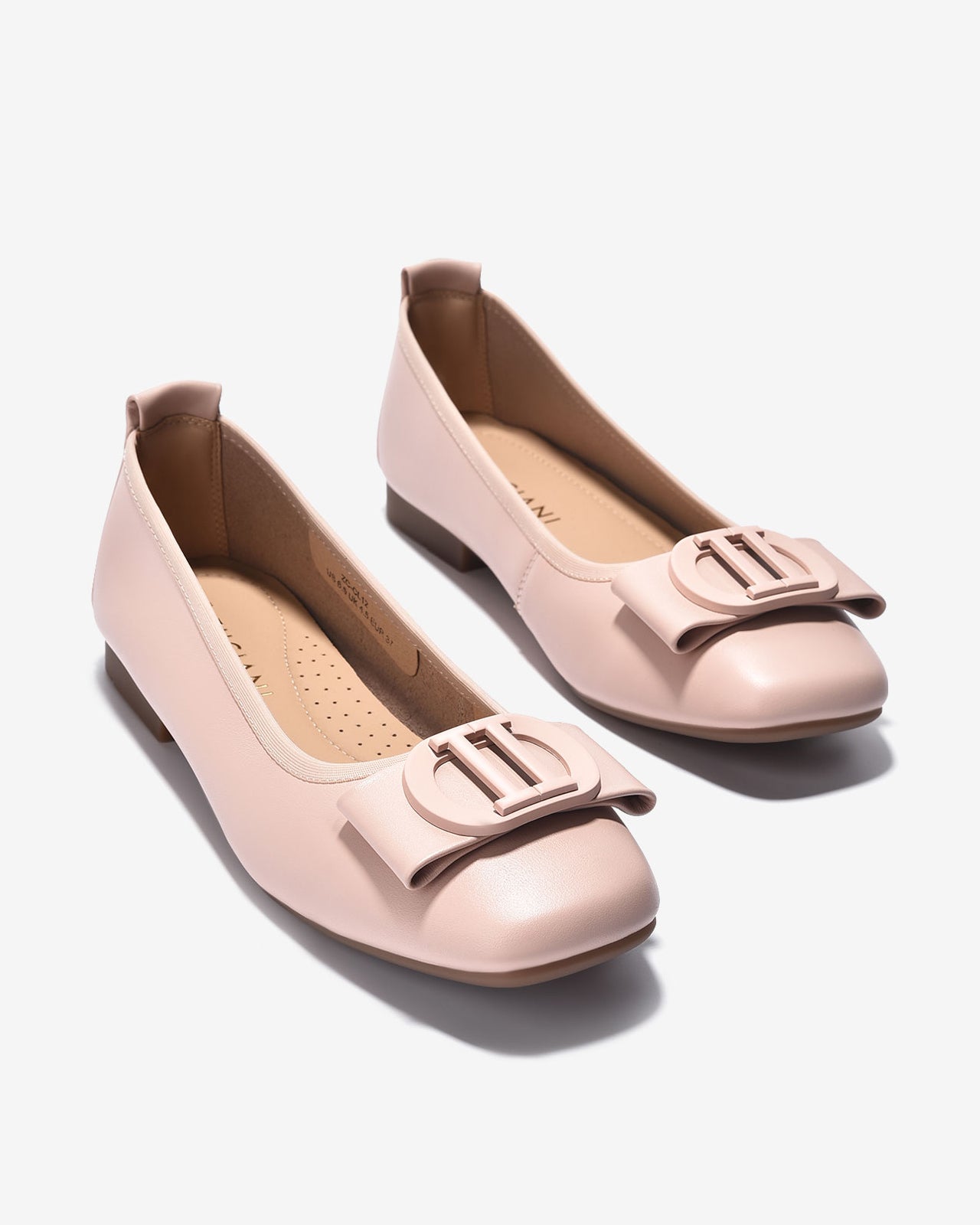 Giày Búp Bê Zuciani Nơ Khóa Cách Điệu-GCL12-Hồng Color2