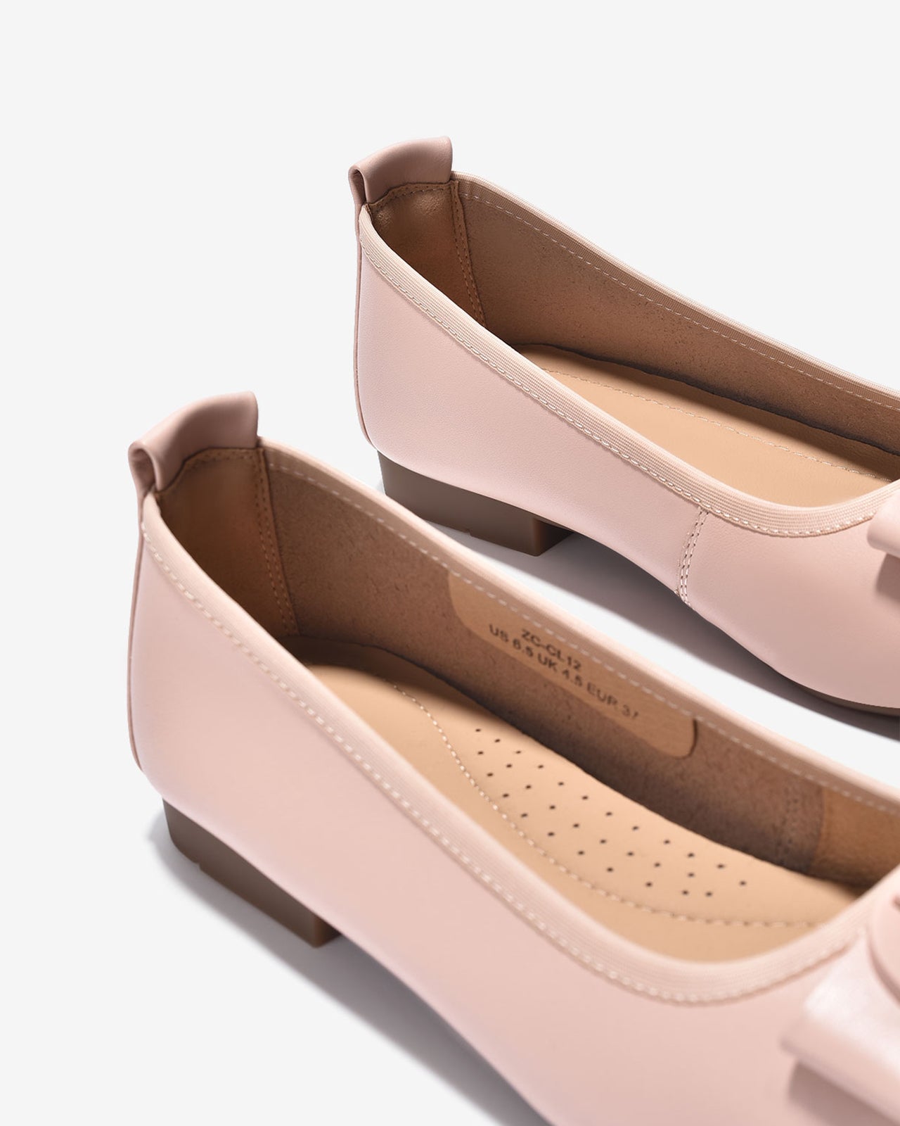 Giày Búp Bê Zuciani Nơ Khóa Cách Điệu-GCL12-Hồng Color2