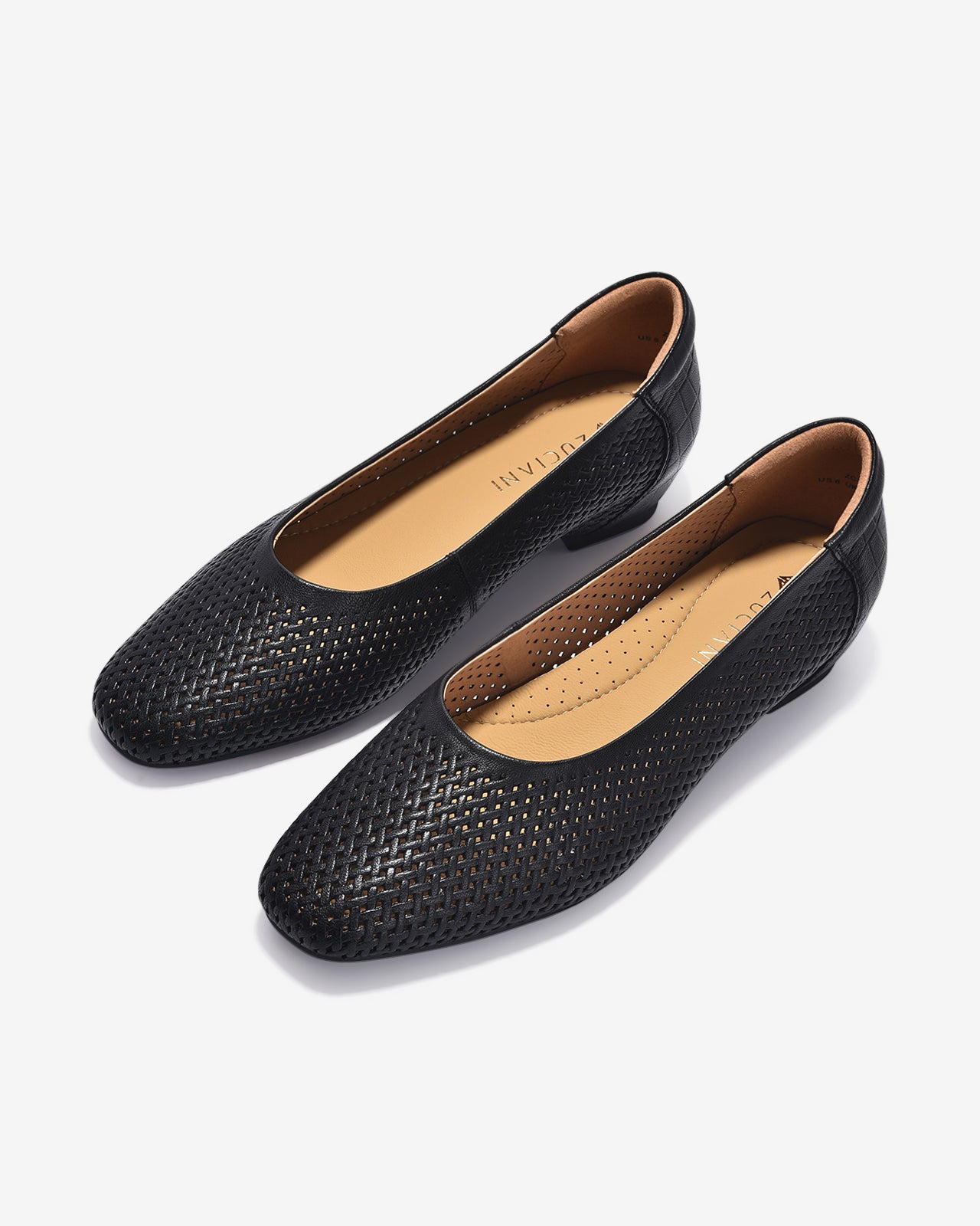 Giày Búp Bê Zuciani Thiết Kế Đan-GYM21-Đen Color2