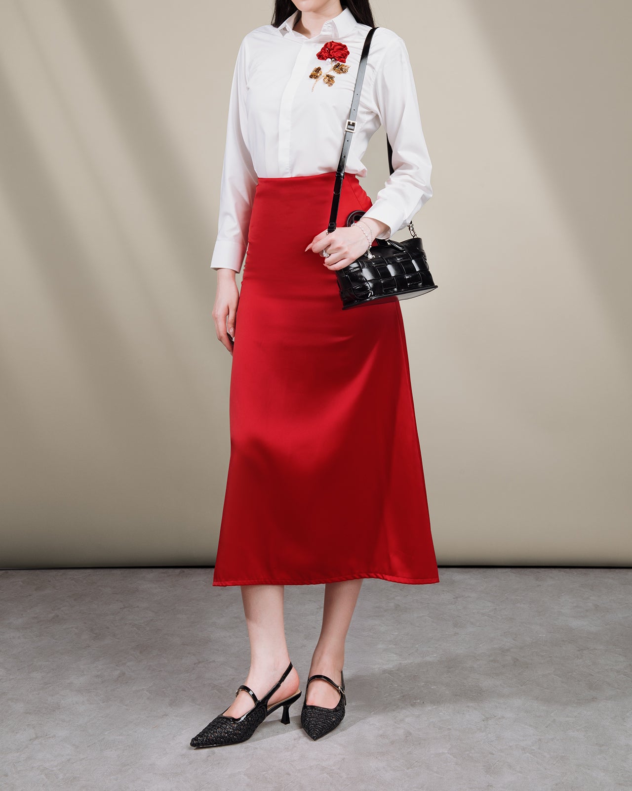 Giày Slingback Cao Gót Zucia Đan Lưới-GTH88-Đen Color2